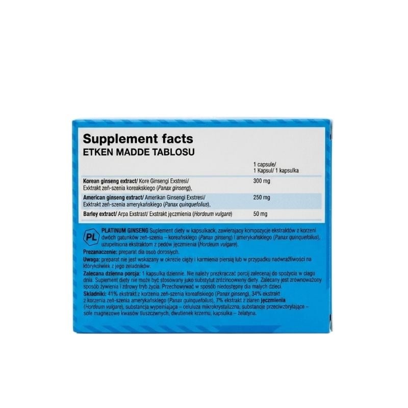Olimp Platinum Ginseng 60 Kapsül