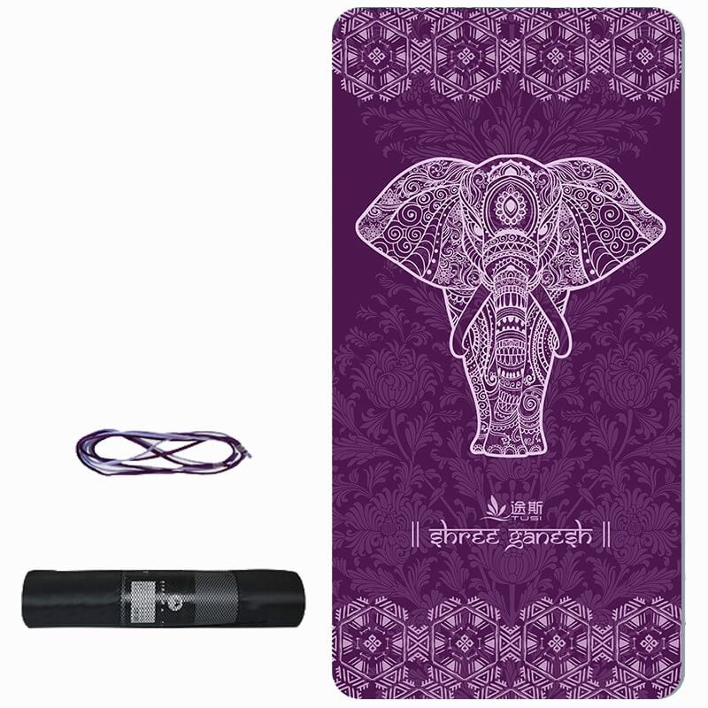 Pilates ve Yoga Minderi AKS.TUSI017 Tusi Tusi Yoga Mat Fil Desen 183cmX0.8cmX80cm