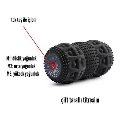 Simo Şarjlı ve Titreşimli Profesyonel Masaj Aleti Siyah