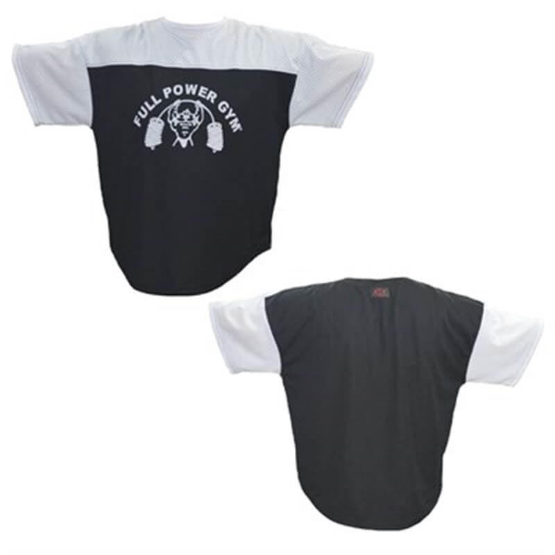Spor Giyim AKS.FULLPOWER47 Fullpower Gym Full Power Gym  Ragtop Spor T-Shirt Siyah Beyaz