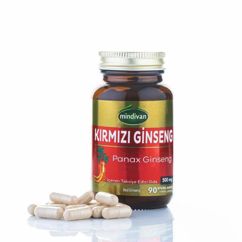 Vitamin Ve Mineraller  Mindivan Kırmızı Ginseng 90 Kapsül