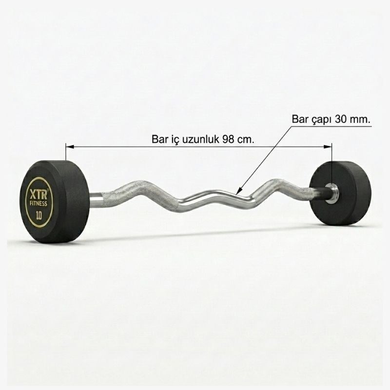 XTR Fitness Z Barbell (Sabit) 10 Kg