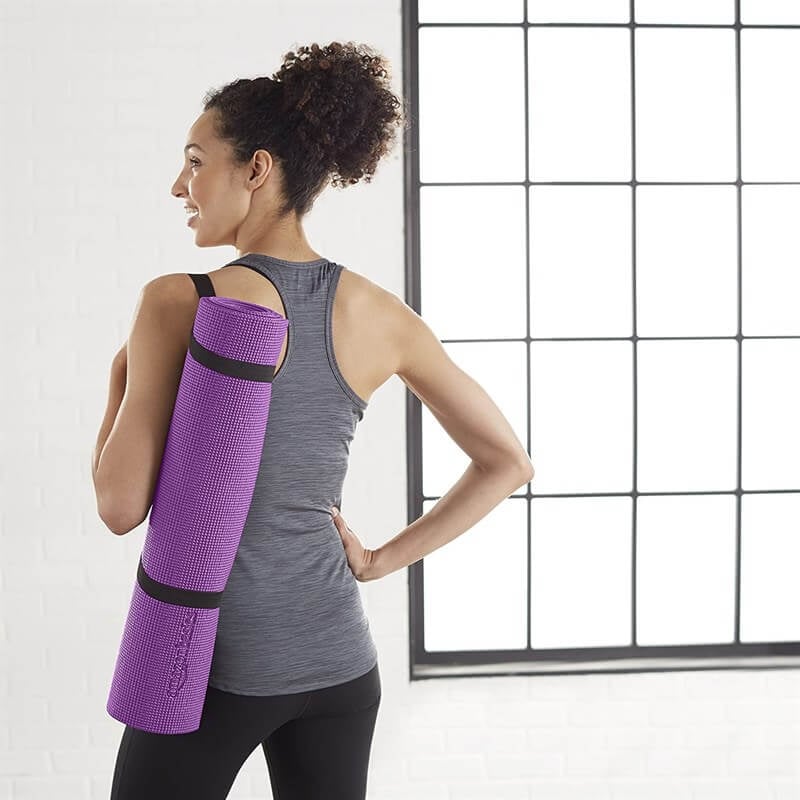 Yoga ve Aerobik Ekipmanı AKS.AMAZONBASİCS003 AmazonBasics AmazonBasics Taşıma Askılı Kaymaz Yoga ve Egzersiz Minderi  Mor