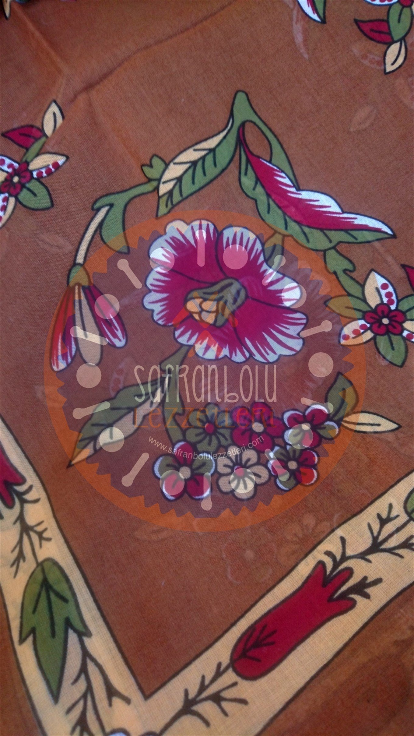 %100 Pamuklu Dikdörtgen Örtü (Yöresel Yazma)'85 cm X 145 cm'