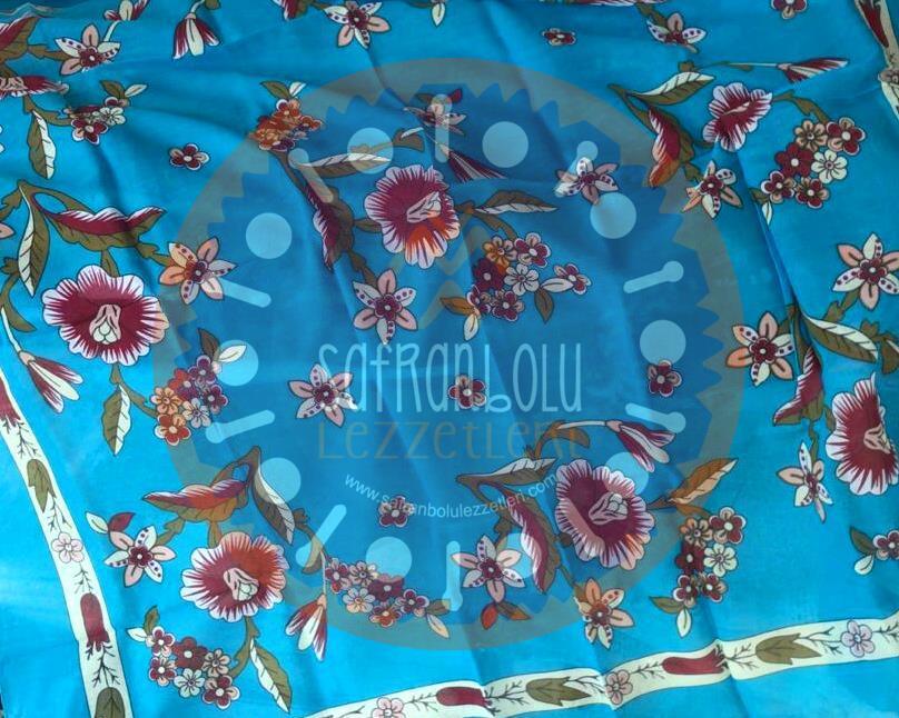 %100 Pamuklu Dikdörtgen Örtü (Yöresel Yazma) '85 cm X 145 cm'