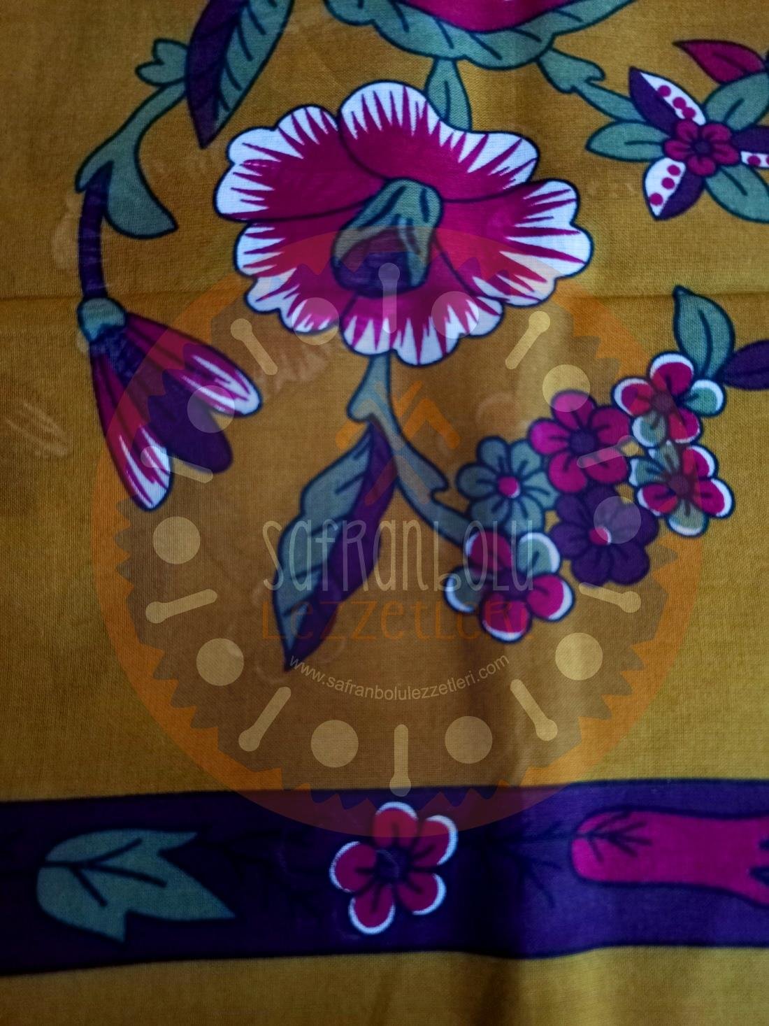 %100 Pamuklu Dikdörtgen Örtü (Yöresel Yazma) '85 cm X 145 cm'
