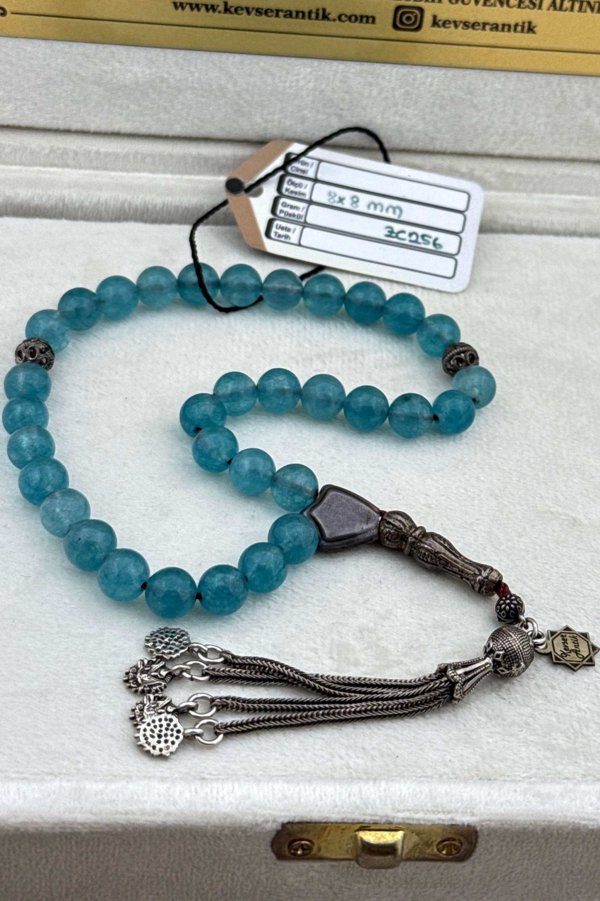 Aquamarine Tesbih – Okyanus Rengiyle Ruhani Huzur ve Lüks Bir AradaAquamarine Tesbih – Okyanus Rengiyle Ruhani Huzur ve Lüks Bir Arada - Kevser AntikDoğal Taş Tesbihler