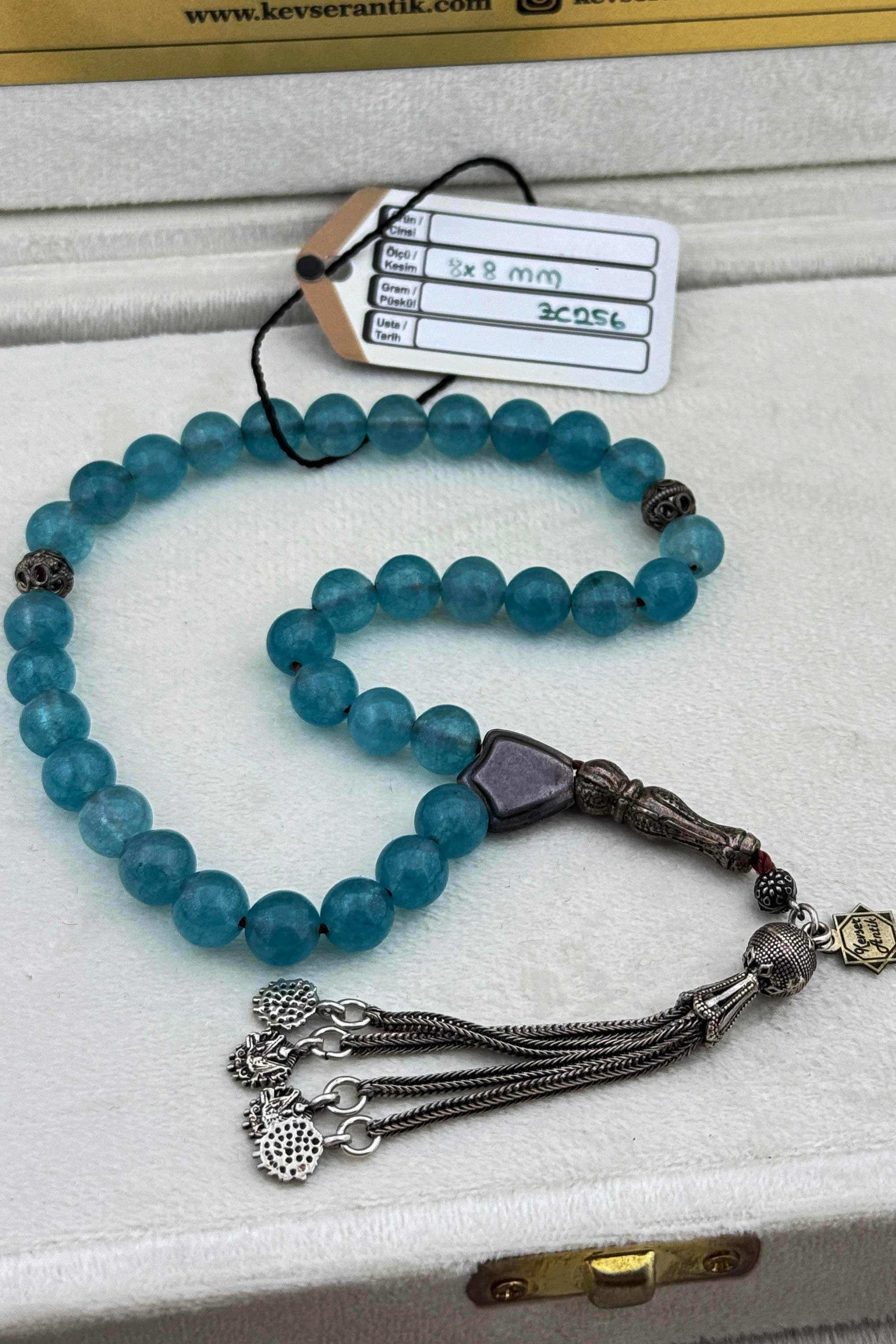 Aquamarine Tesbih – Okyanus Rengiyle Ruhani Huzur ve Lüks Bir AradaAquamarine Tesbih – Okyanus Rengiyle Ruhani Huzur ve Lüks Bir Arada - Kevser AntikDoğal Taş Tesbihler