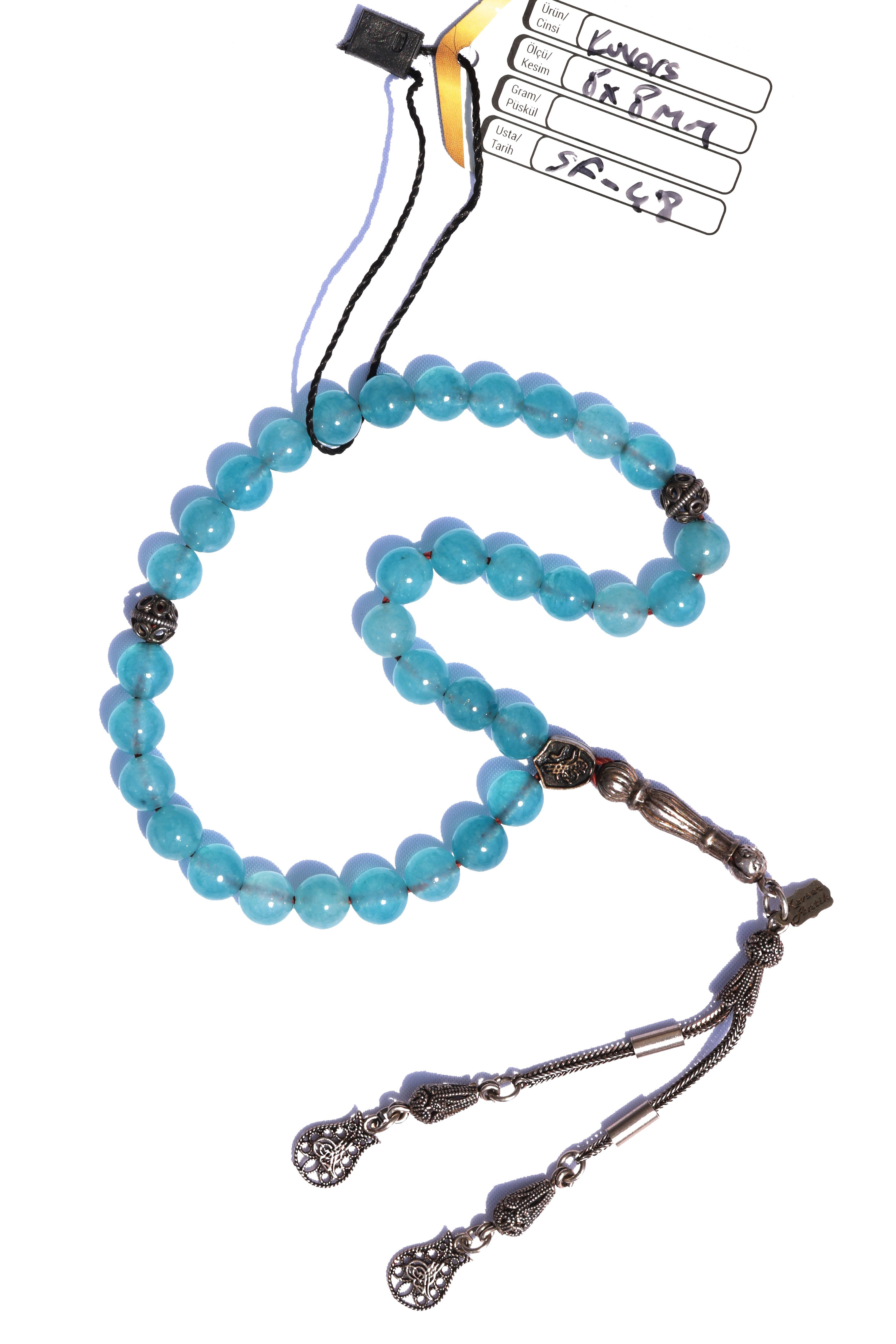 Aquamarine tesbihAquamarine tesbih - Kevser AntikDOĞAL TAŞ TESBİHLER