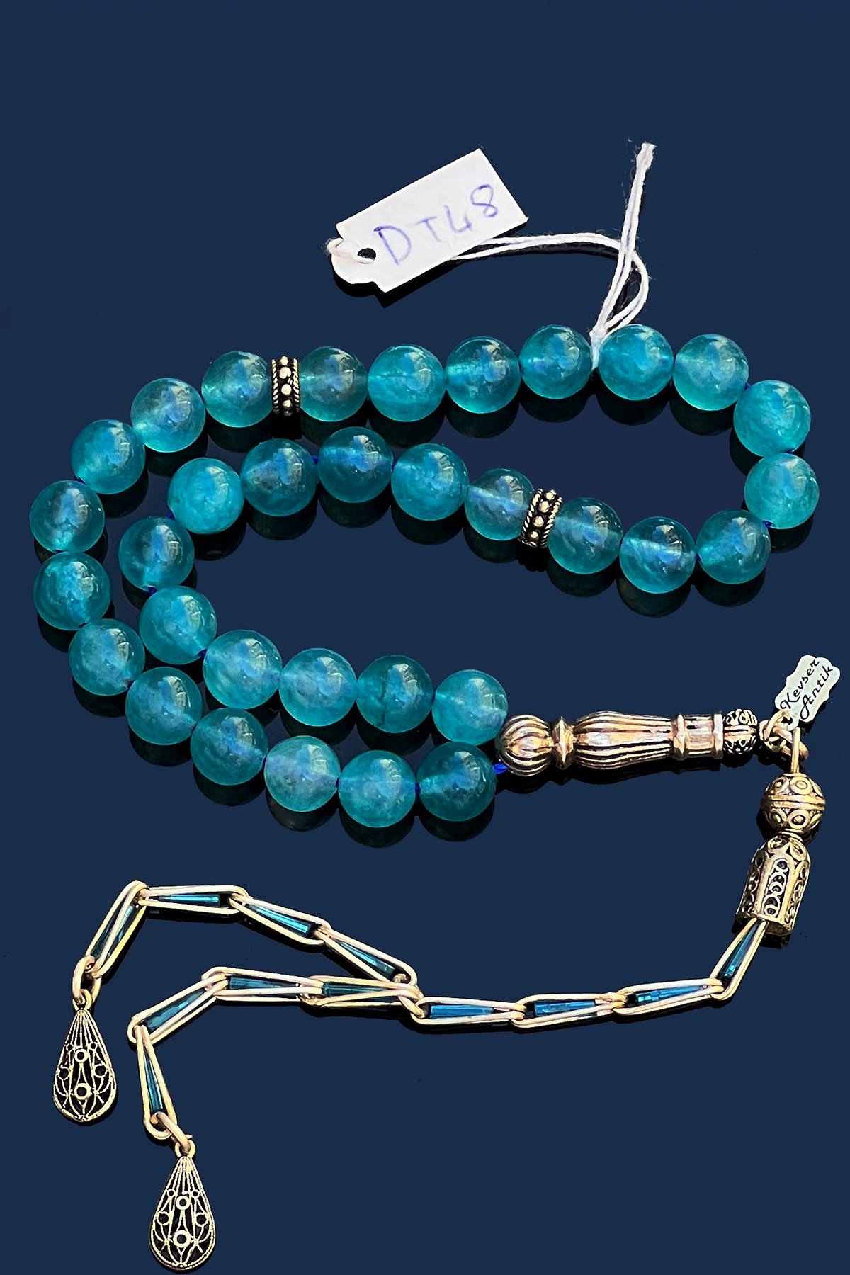 Aquamarine tesbihAquamarine tesbih - Kevser AntikDoğal Taş Tesbihler