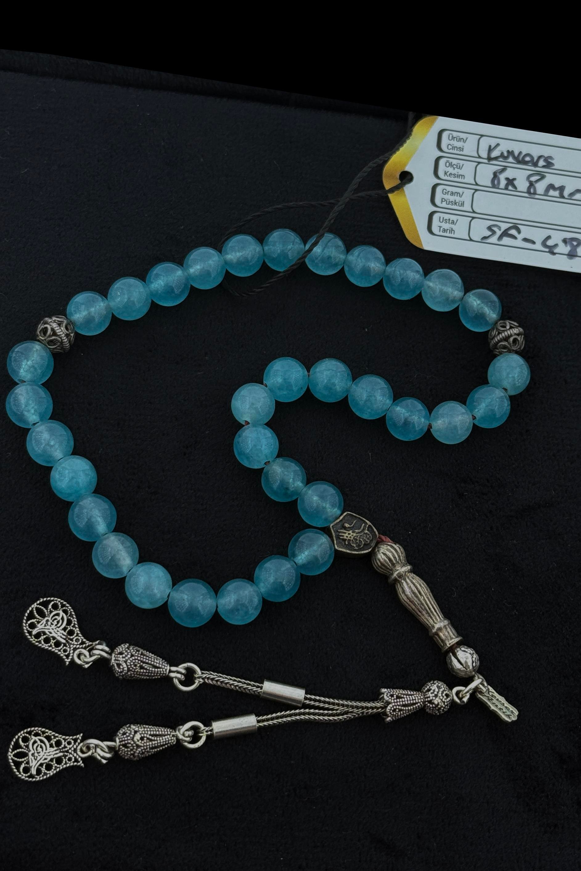 Aquamarine tesbihAquamarine tesbih - Kevser AntikDoğal Taş Tesbihler