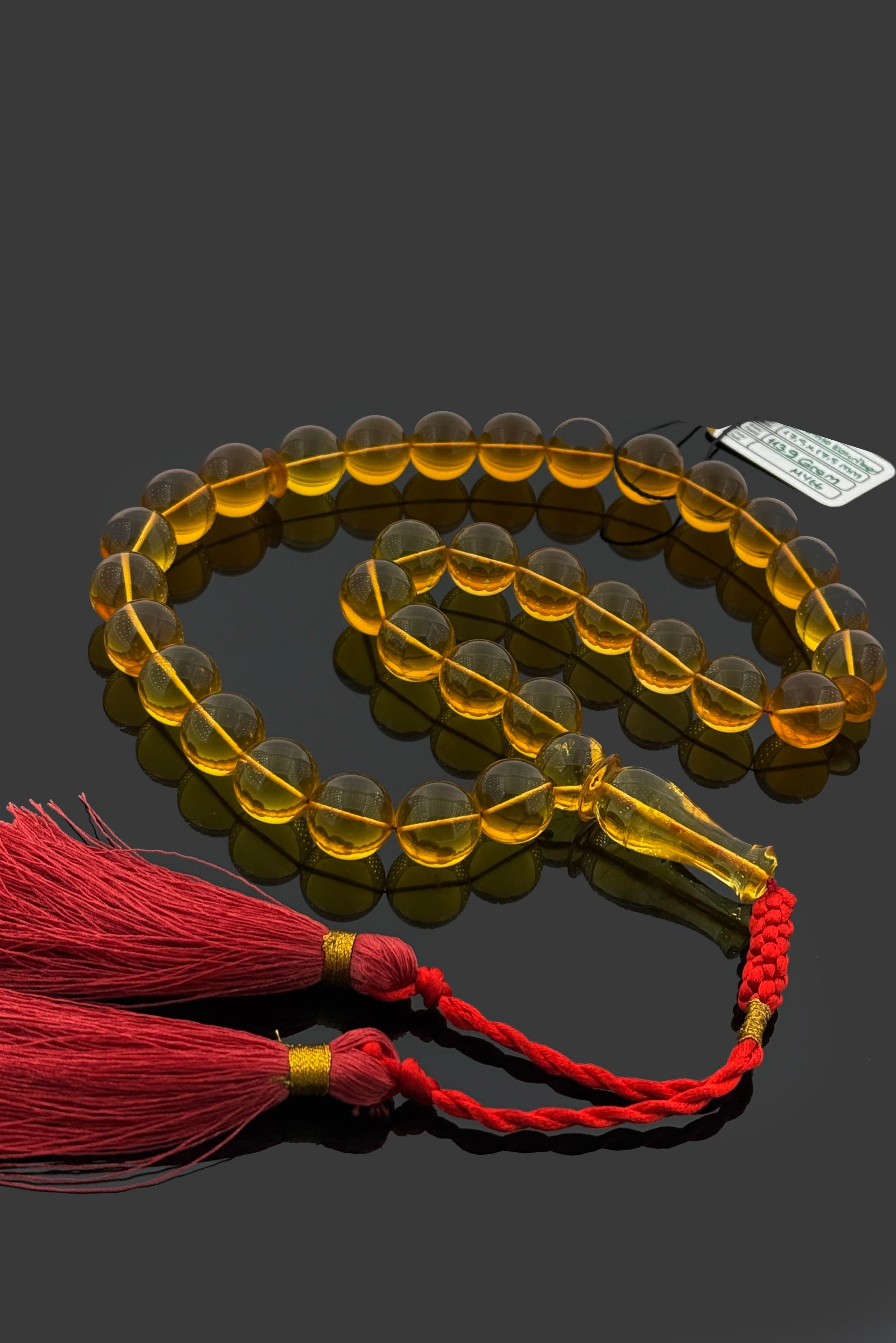 Dev Boy Damla Kehribar TesbihDev Boy Damla Kehribar Tesbih - Kevser AntikDamla Kehribar Tesbihler