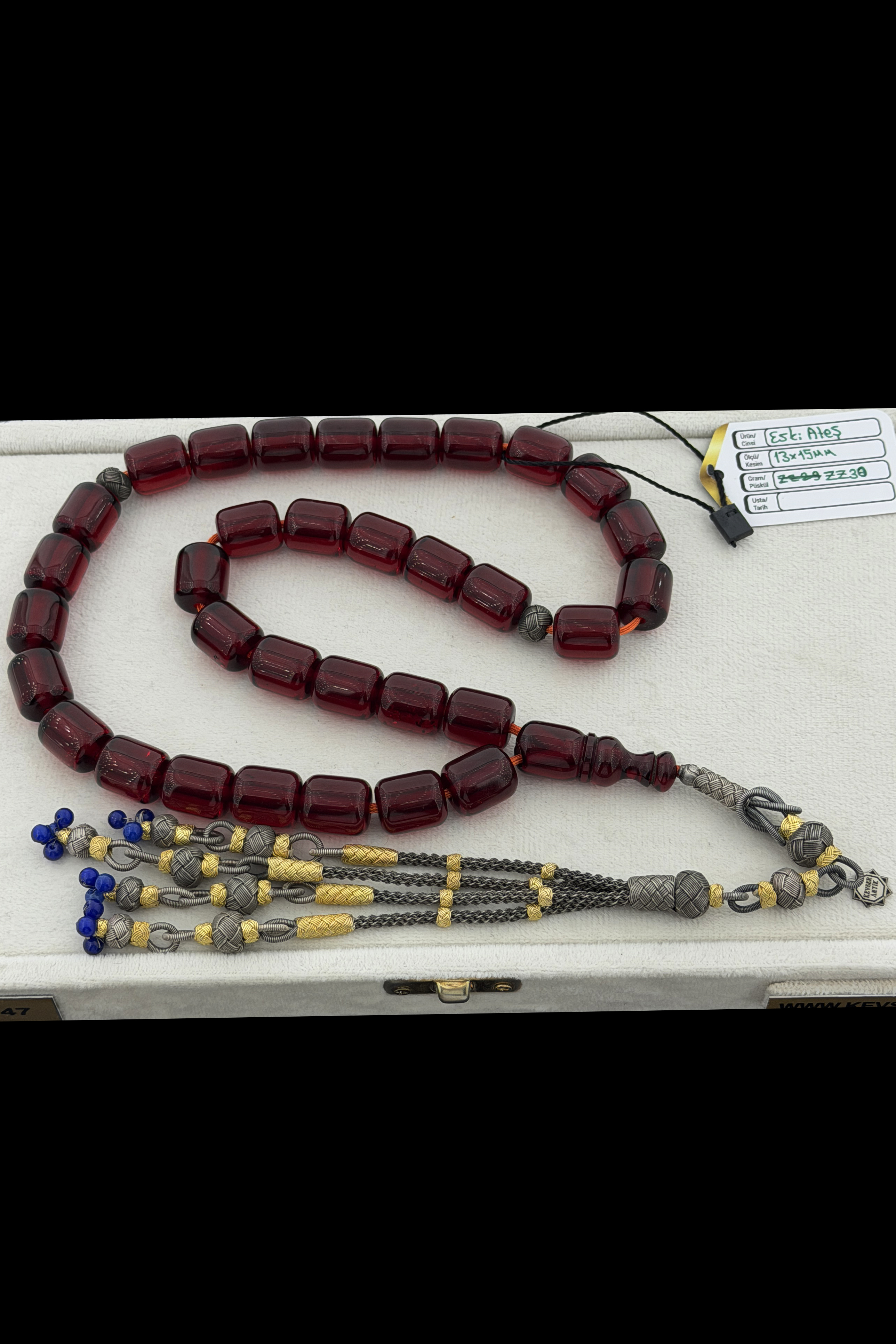 Dev Boy Eski Ateş Kehribar TesbihDev Boy Eski Ateş Kehribar Tesbih - Kevser AntikÖZEL SERİ TESBİHLER