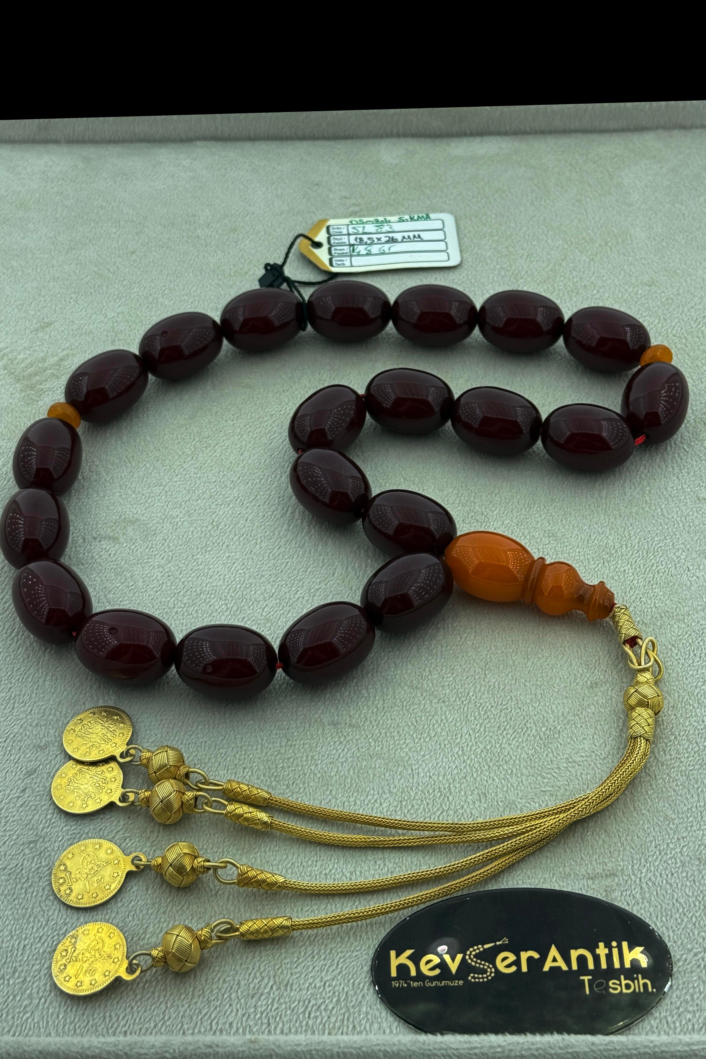 Dev Boy Osmanlı Sıkma MaskotDev Boy Osmanlı Sıkma Maskot - Kevser AntikOsmanlı Kehribar Tesbihler