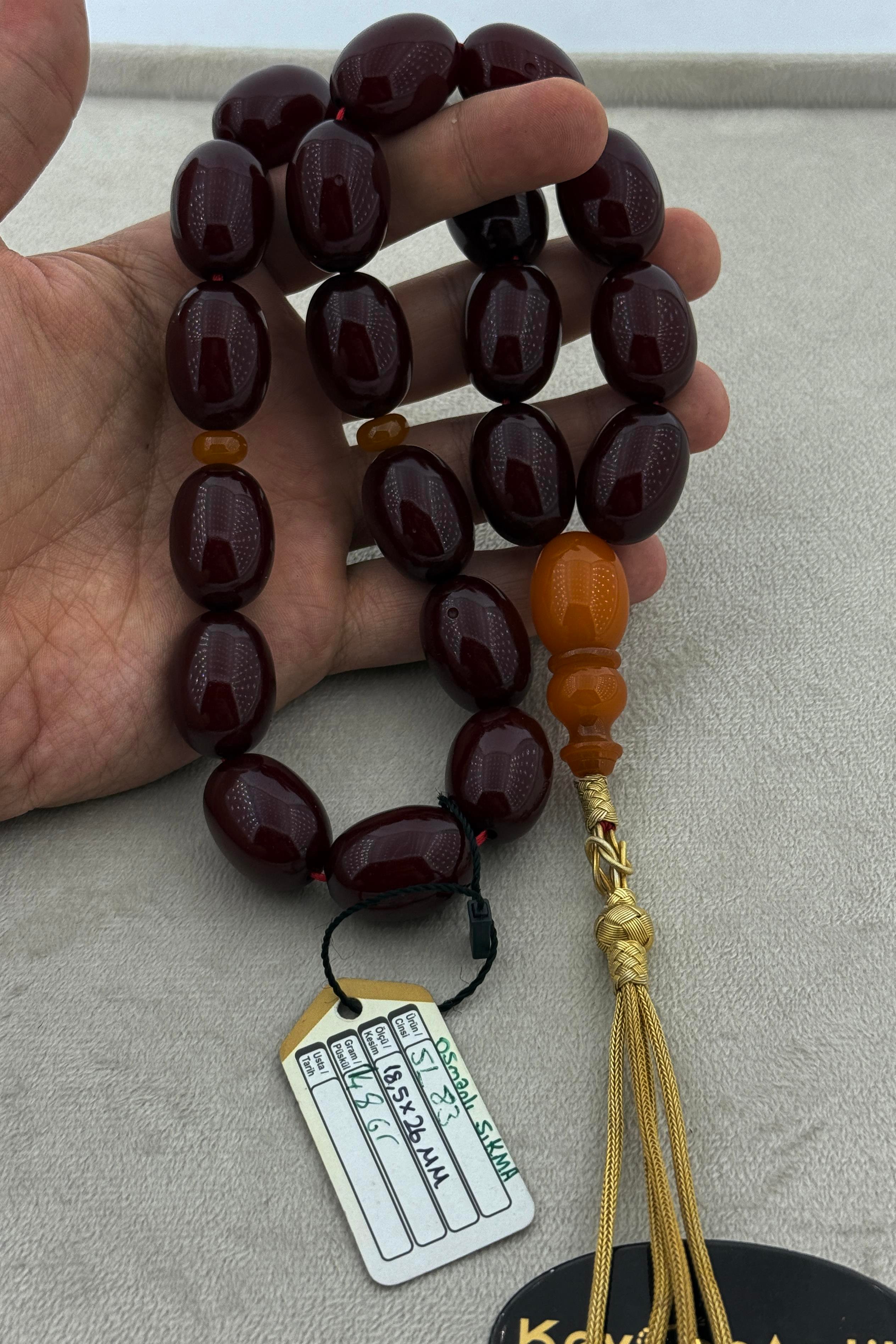 Dev Boy Osmanlı Sıkma MaskotDev Boy Osmanlı Sıkma Maskot - Kevser AntikOsmanlı Kehribar Tesbihler