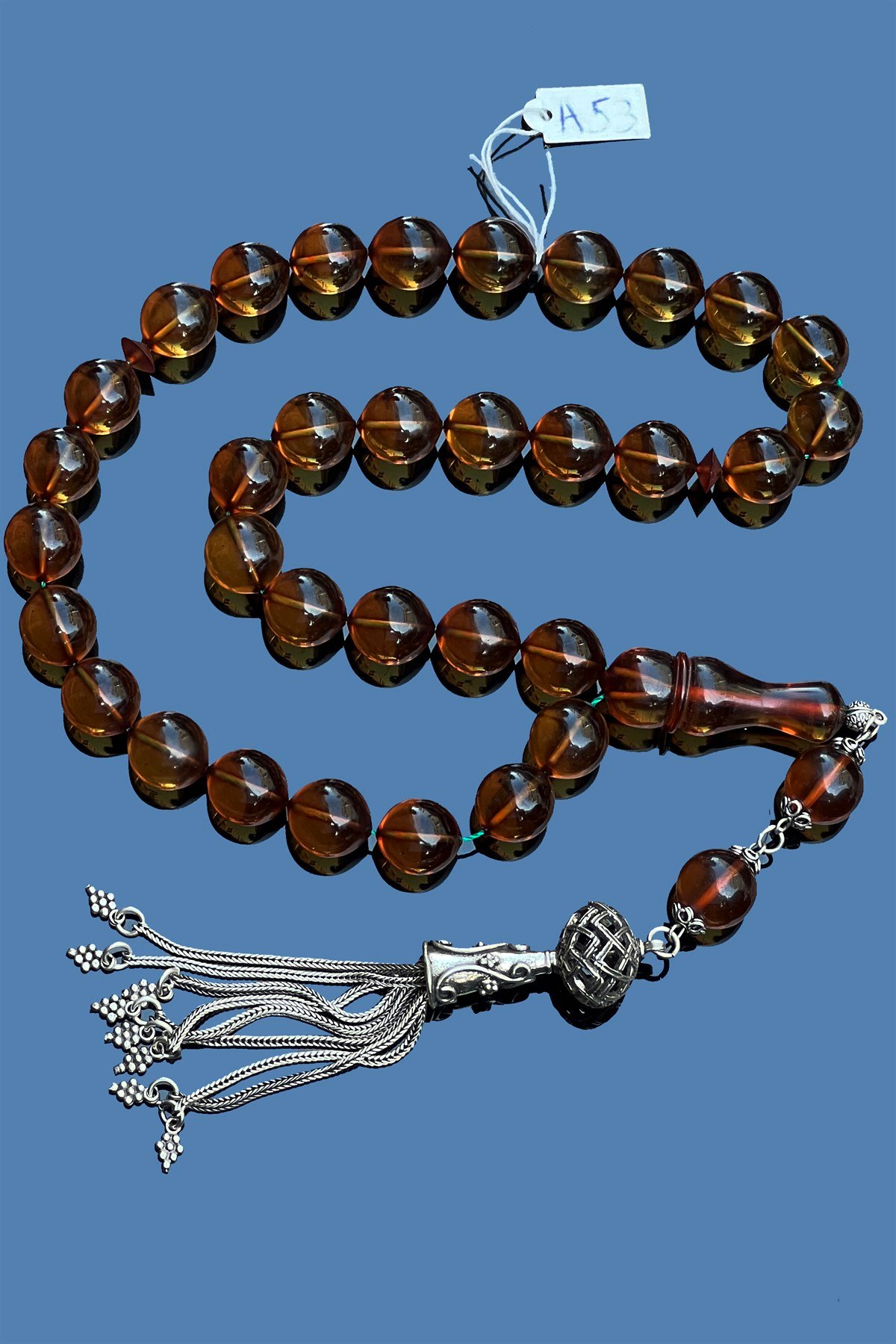 Dev Boy Su Yeşili Ateş Kehribar Dev Boy Su Yeşili Ateş Kehribar  - Kevser AntikSıkma-Ateş Kehribar Tesbihler