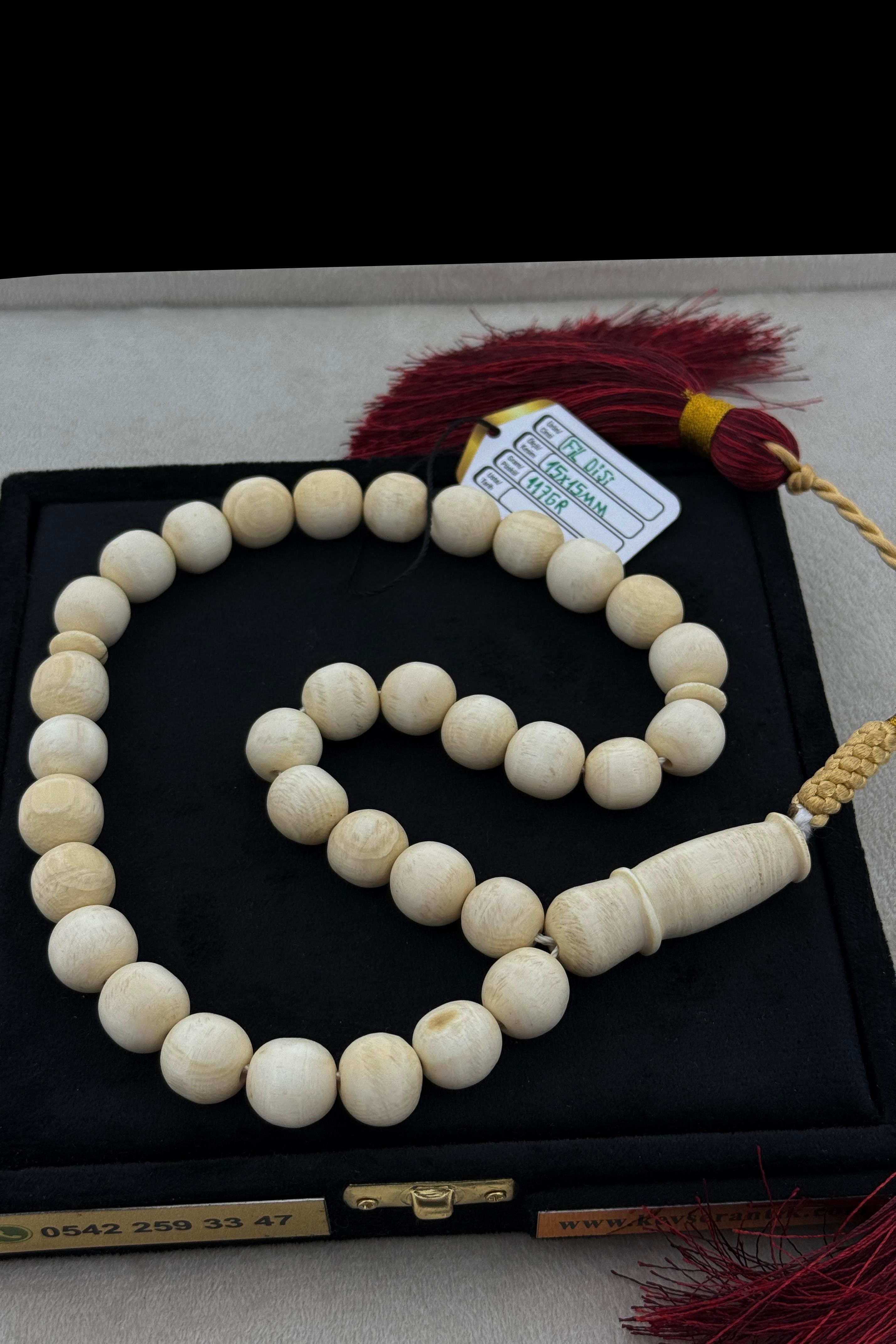 Dev Boyda Fildişi TesbihDev Boyda Fildişi Tesbih - Kevser AntikÖZEL SERİ TESBİHLER