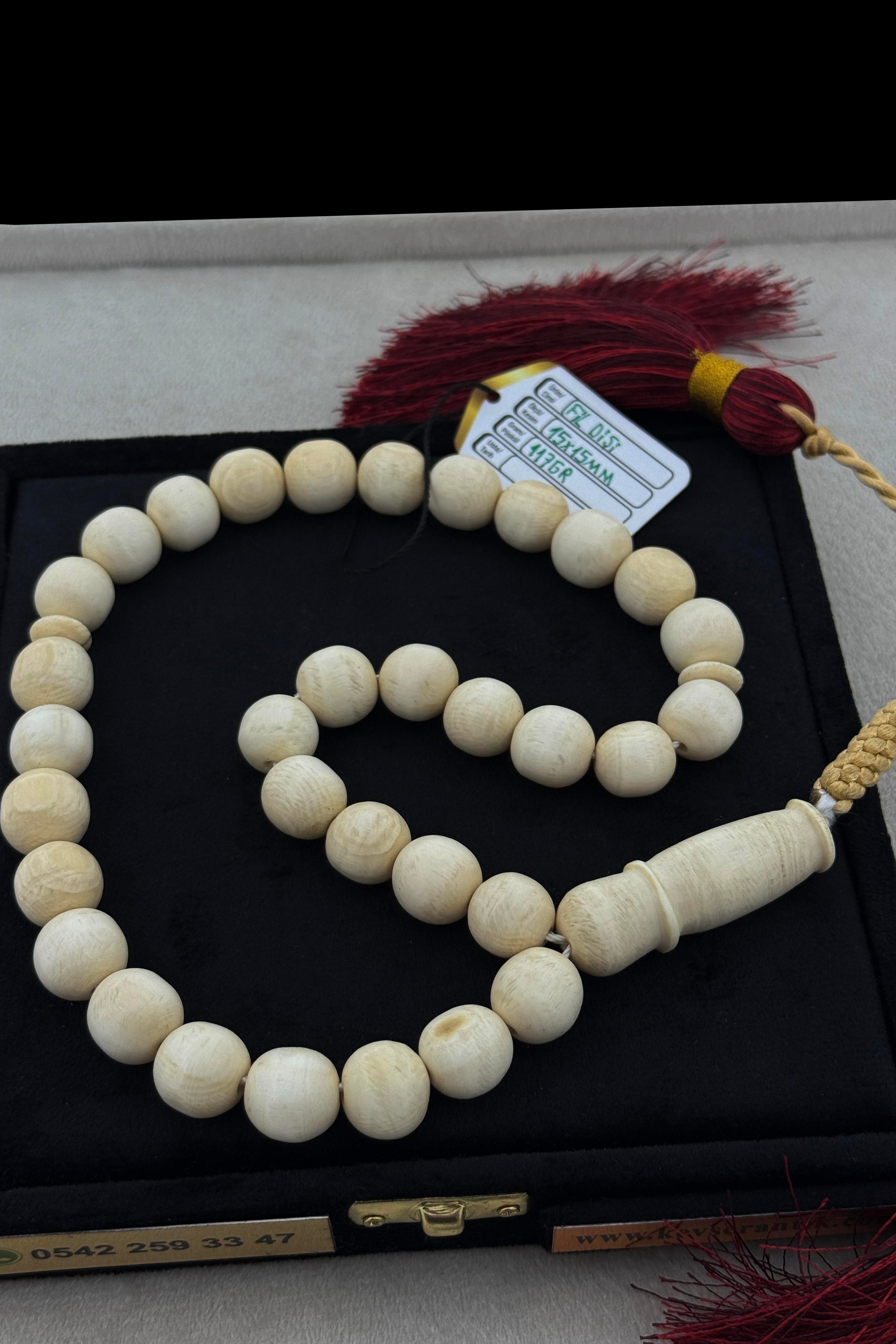 Dev Boyda Fildişi TesbihDev Boyda Fildişi Tesbih - Kevser AntikÖZEL SERİ TESBİHLER