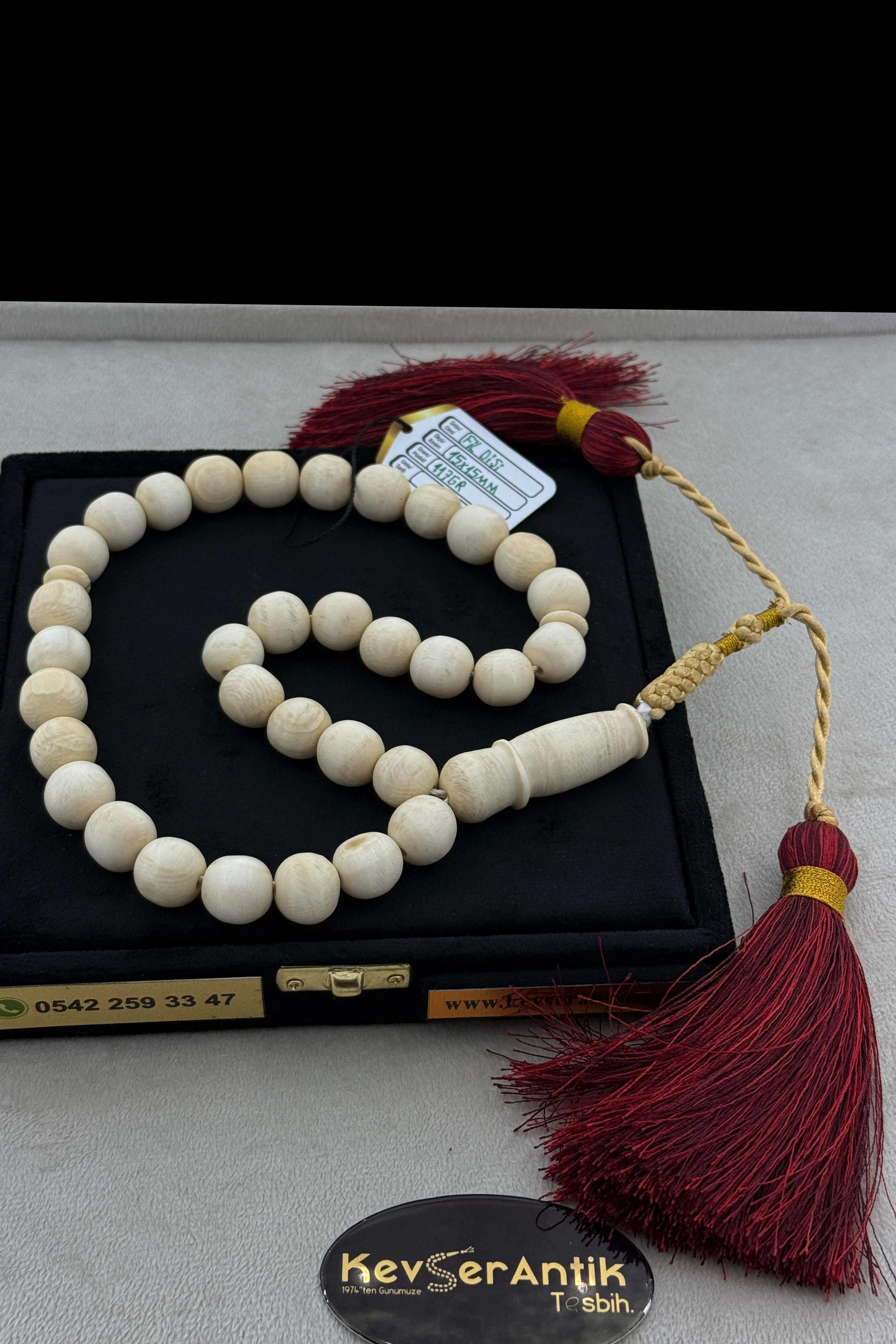 Dev Boyda Fildişi TesbihDev Boyda Fildişi Tesbih - Kevser AntikÖZEL SERİ TESBİHLER