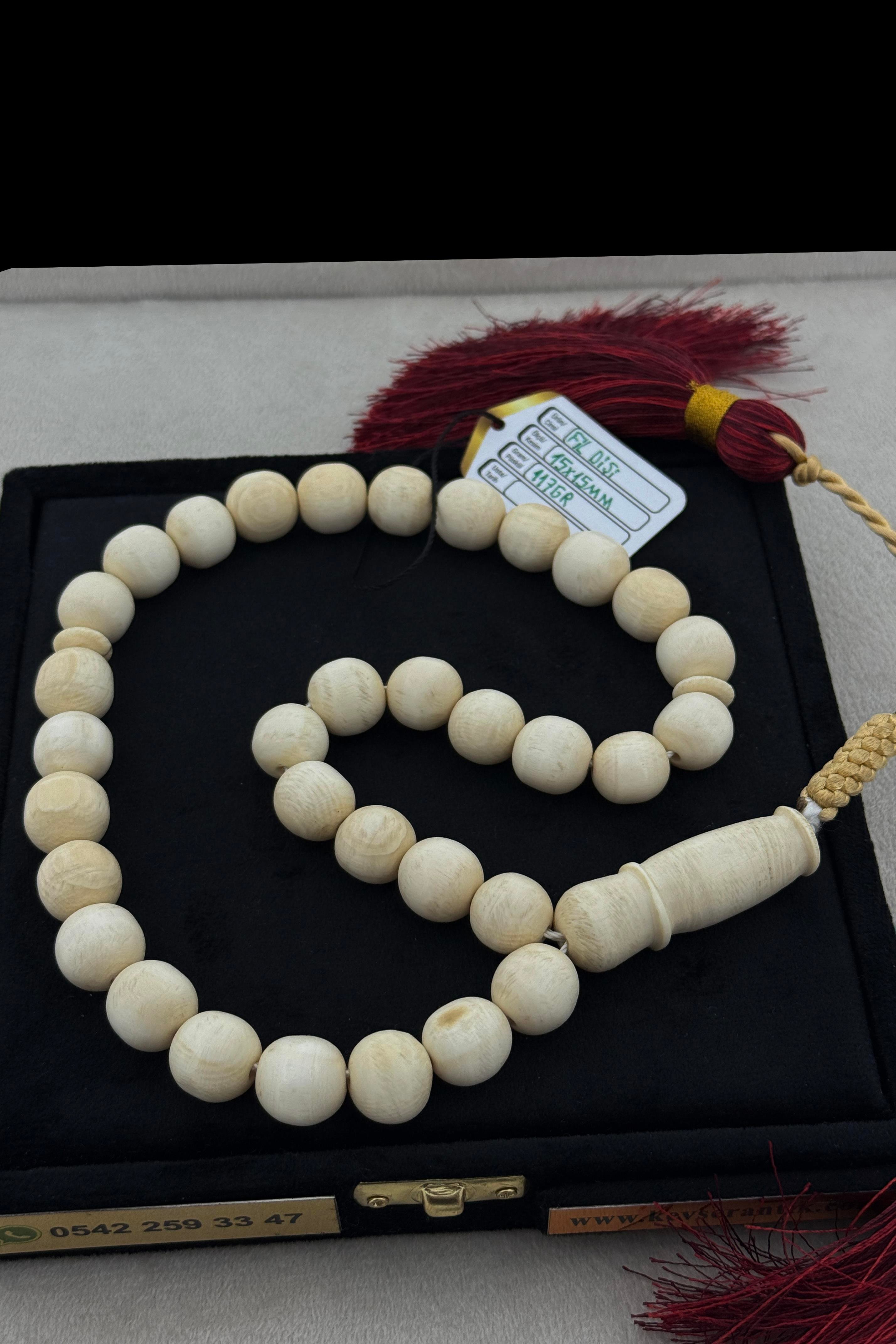 Dev Boyda Fildişi TesbihDev Boyda Fildişi Tesbih - Kevser AntikÖZEL SERİ TESBİHLER