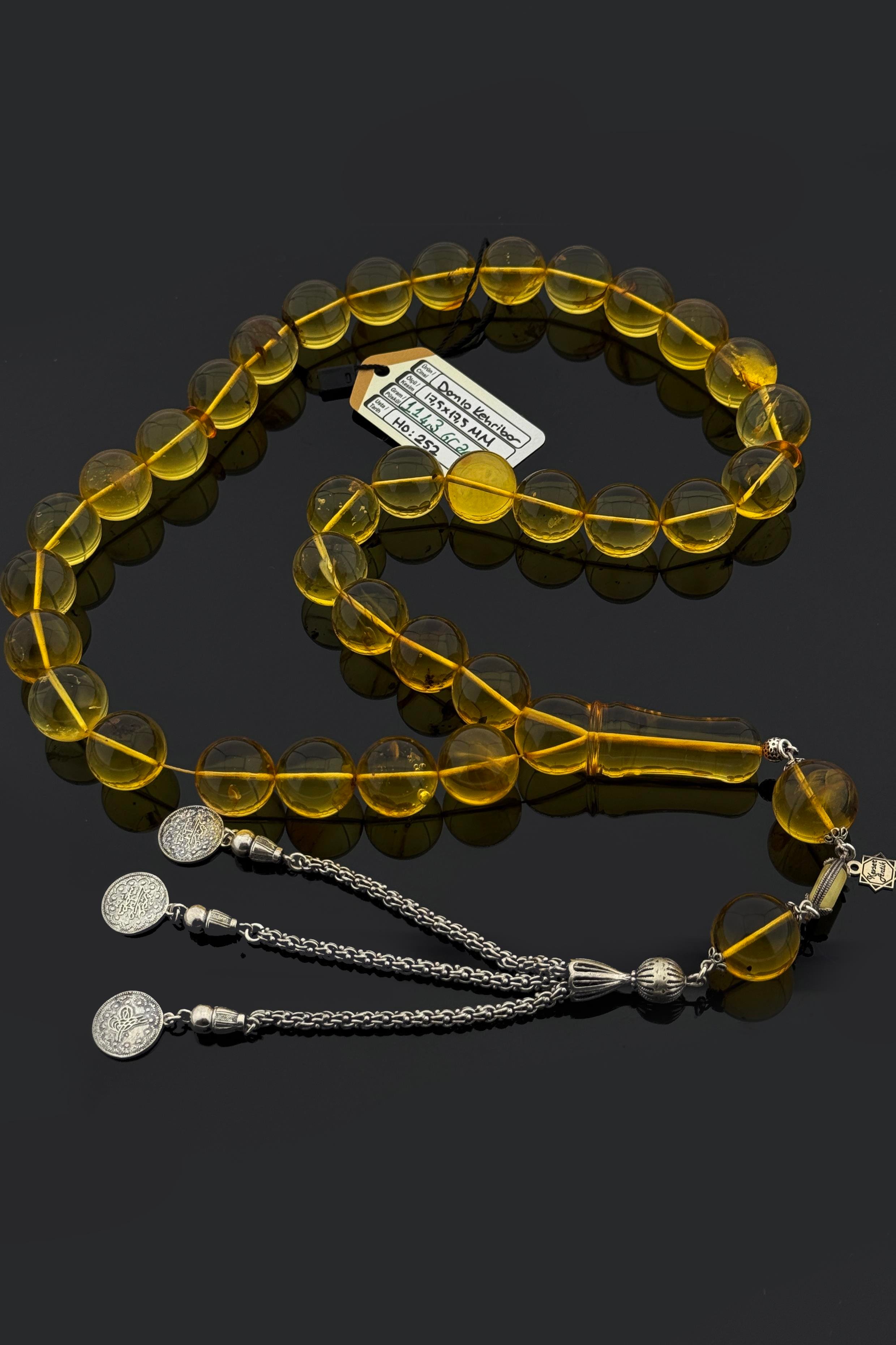 Dev Damla Kehribar TesbihDev Damla Kehribar Tesbih - Kevser AntikDamla Kehribar Tesbihler