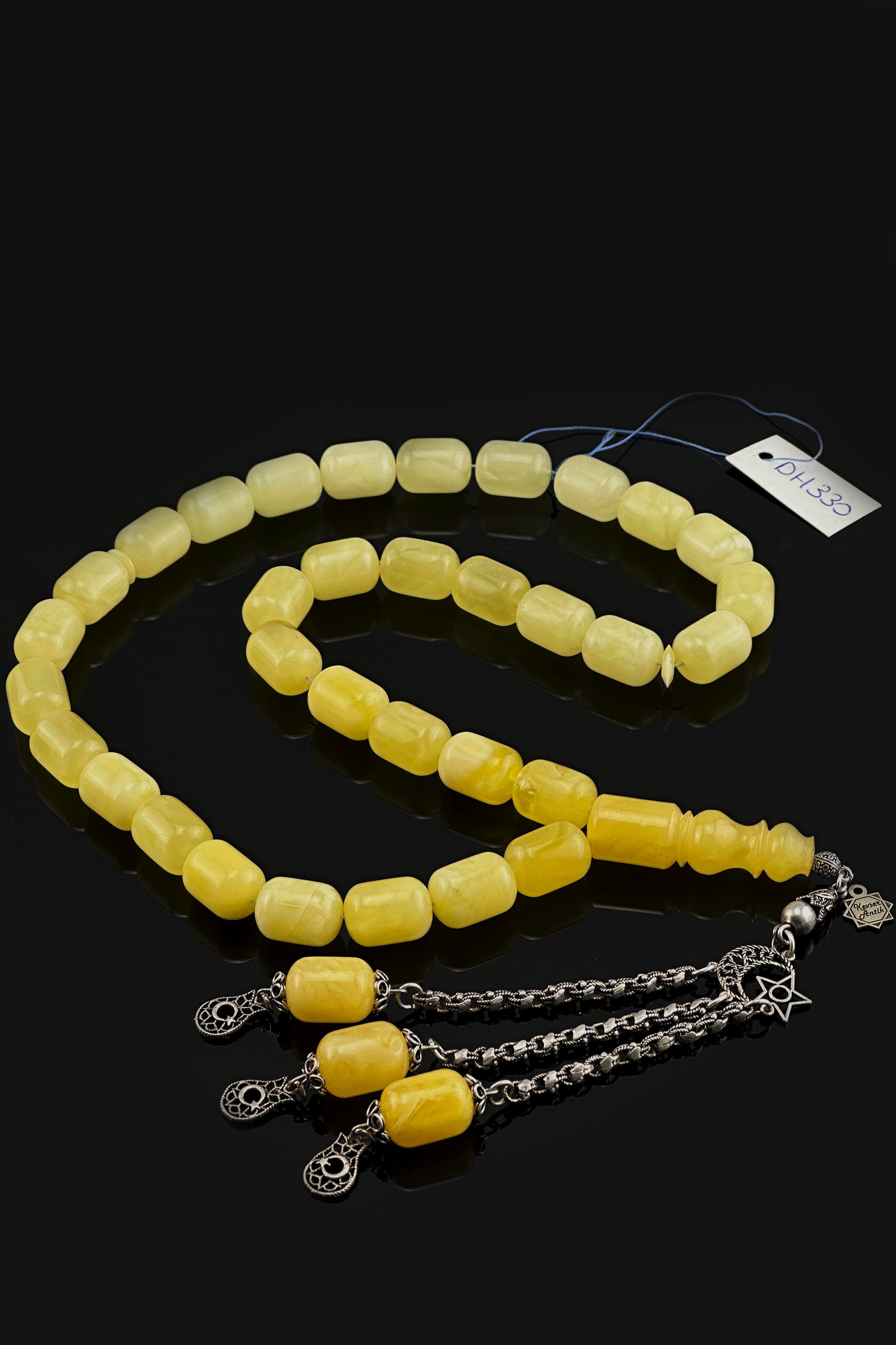 Dev Damla Kehribar TesbihDev Damla Kehribar Tesbih - Kevser AntikDamla Kehribar Tesbihler