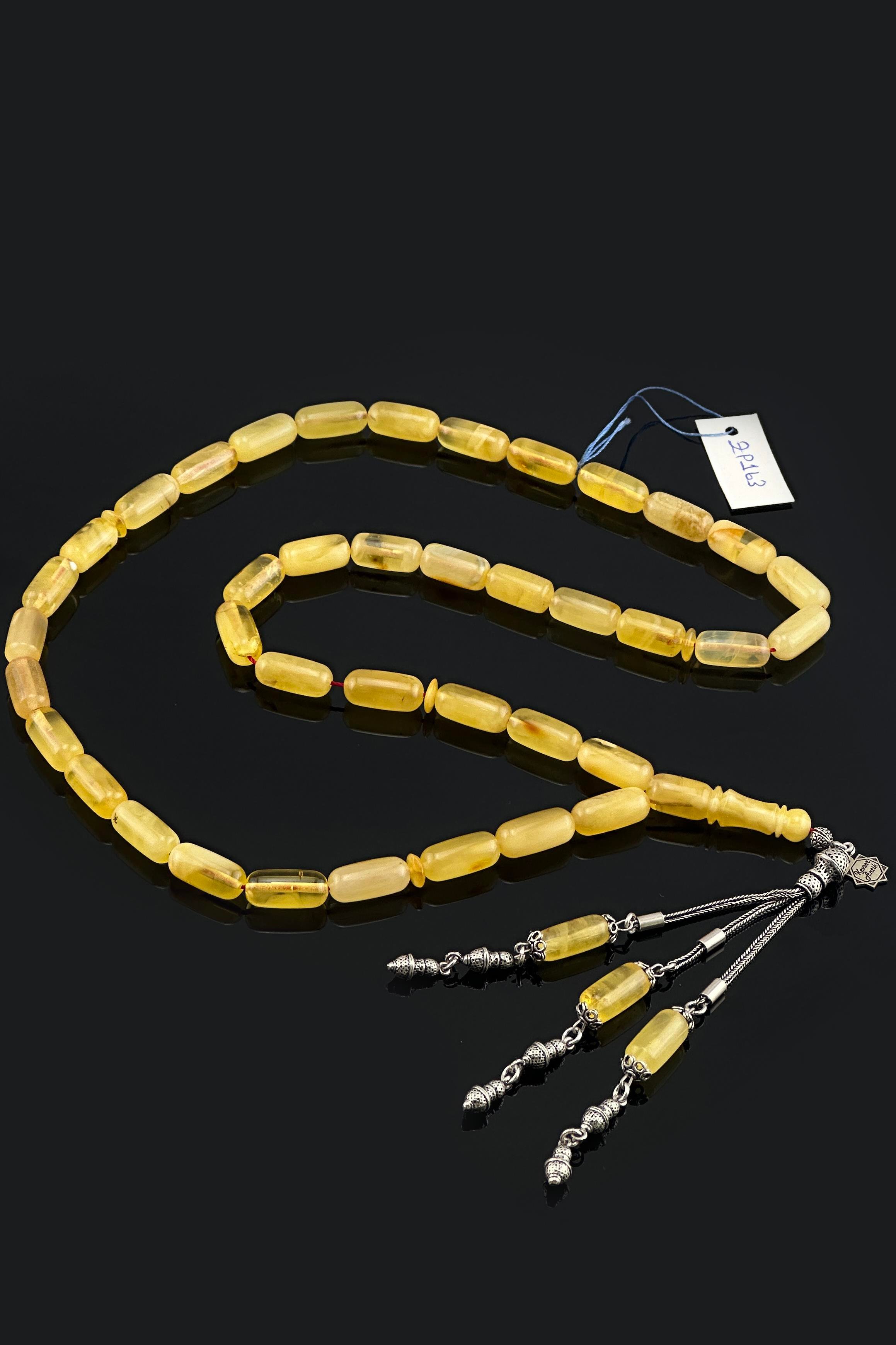 Dev Kapsül Kehribar TesbihDev Kapsül Kehribar Tesbih - Kevser AntikDamla Kehribar Tesbihler