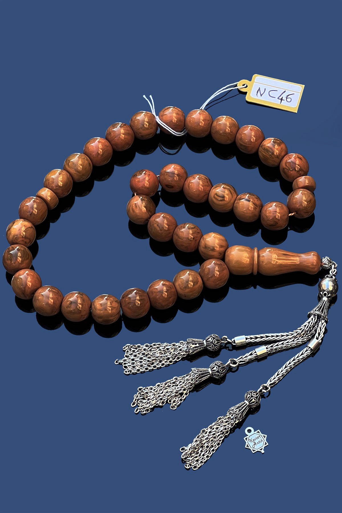 Dev Katalin TesbihDev Katalin Tesbih - Kevser AntikSıkma-Ateş Kehribar Tesbihler