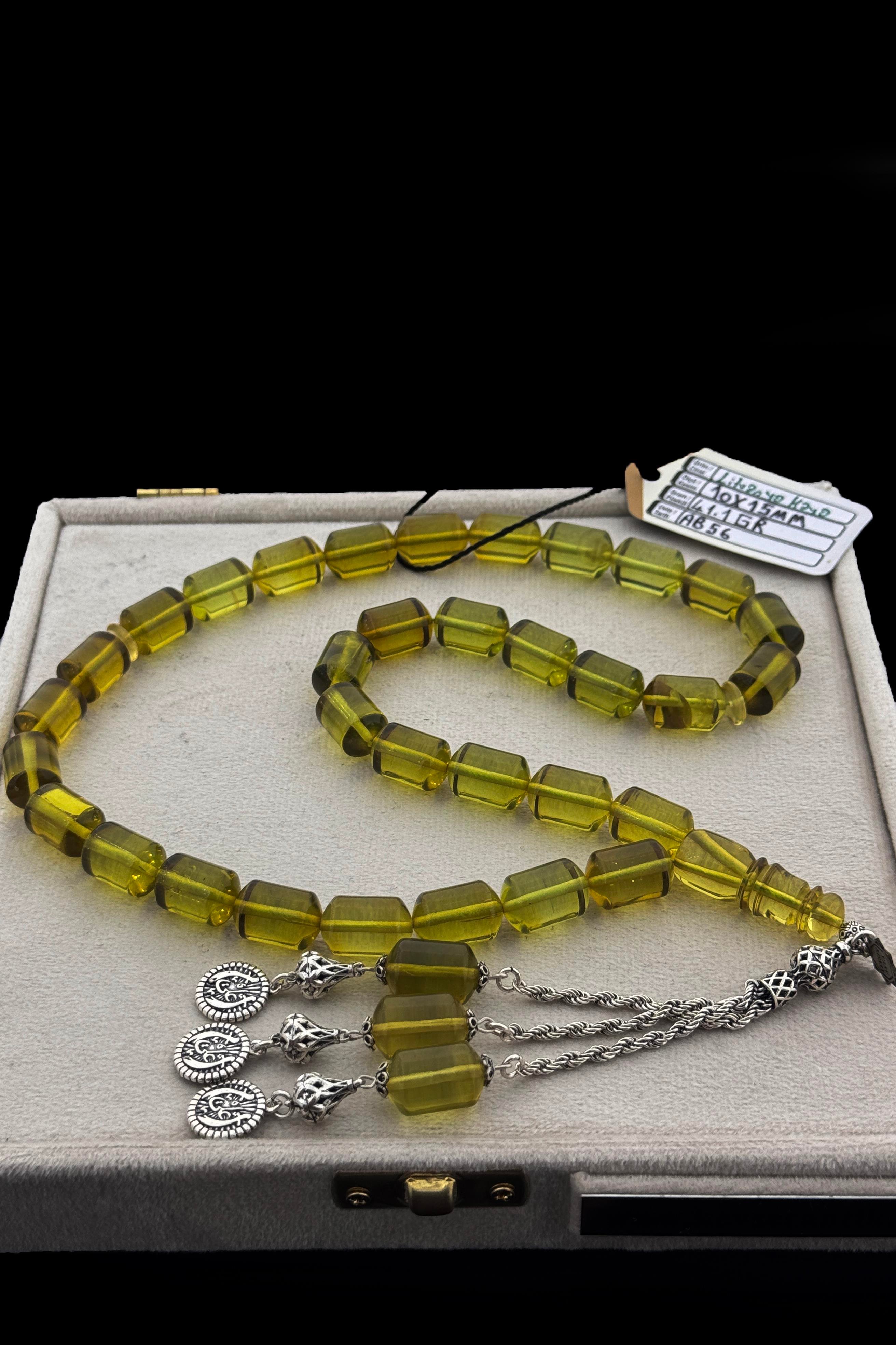 Dev Kaya Damla Kehribar TesbihDev Kaya Damla Kehribar Tesbih - Kevser AntikDamla Kehribar Tesbihler