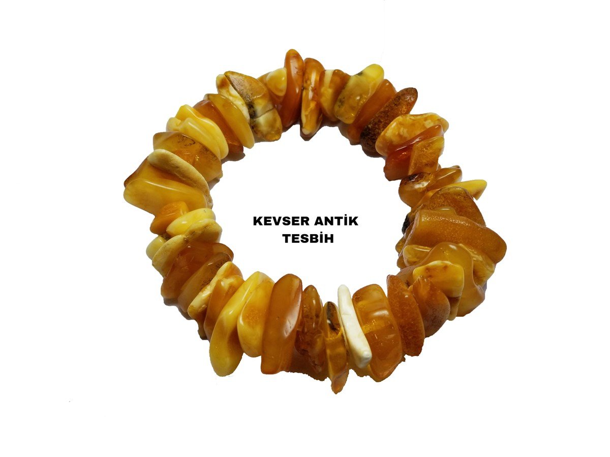 Dev Kehribar Bileklik