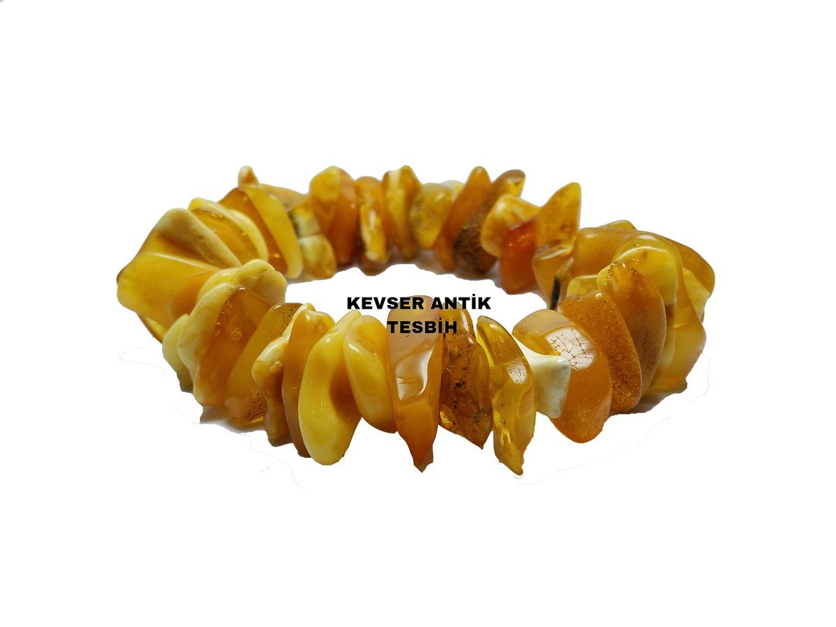 Dev Kehribar Bileklik