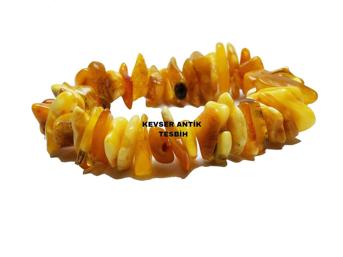 Dev Kehribar Bileklik