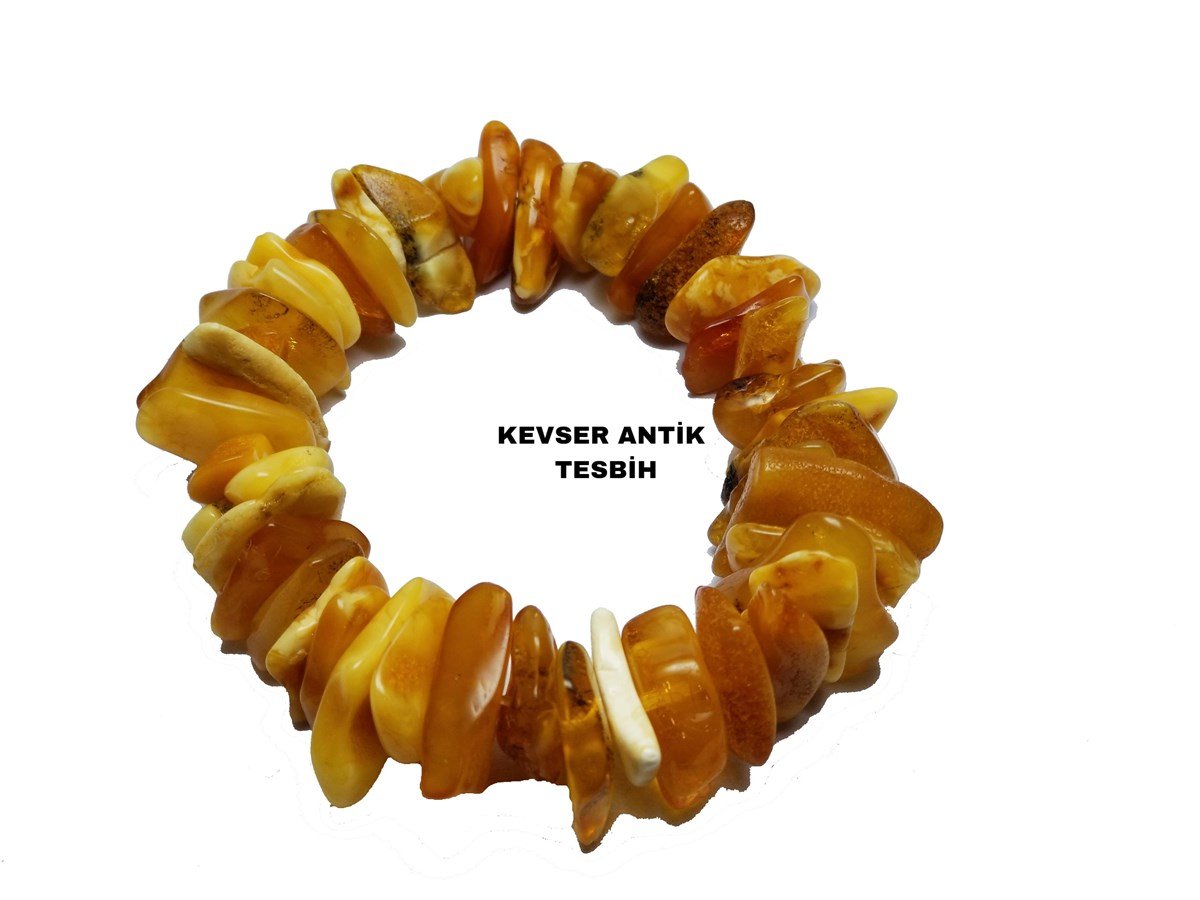 Dev Kehribar Bileklik