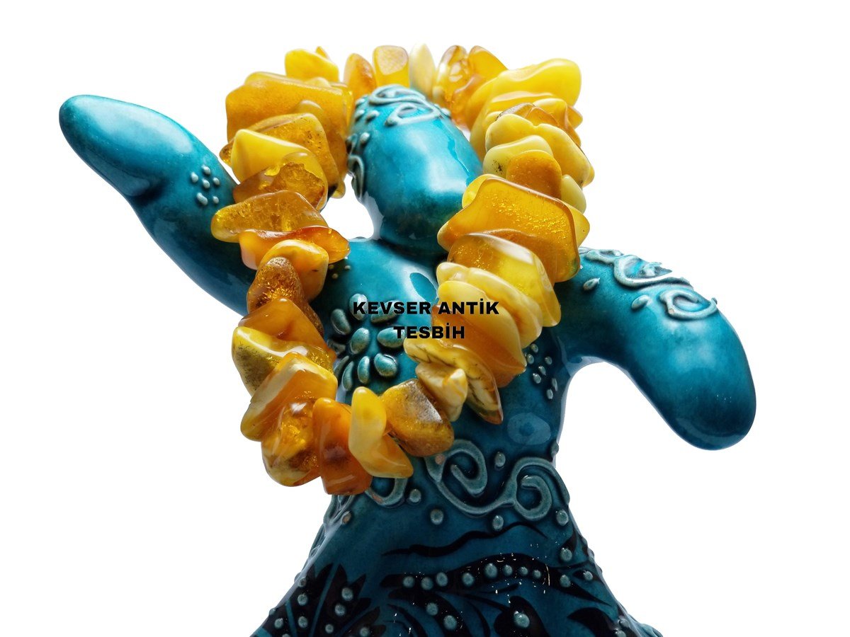 Dev Kehribar Bileklik