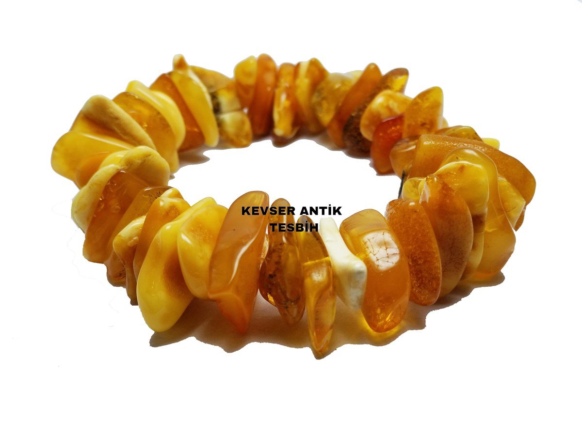 Dev Kehribar Bileklik