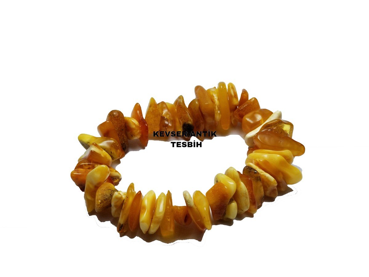 Dev Kehribar Bileklik