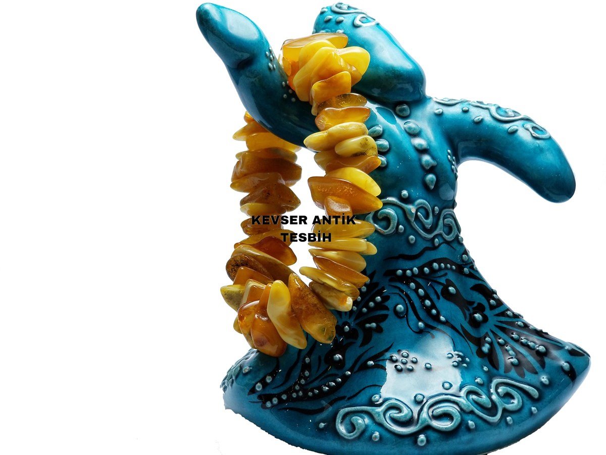 Dev Kehribar Bileklik