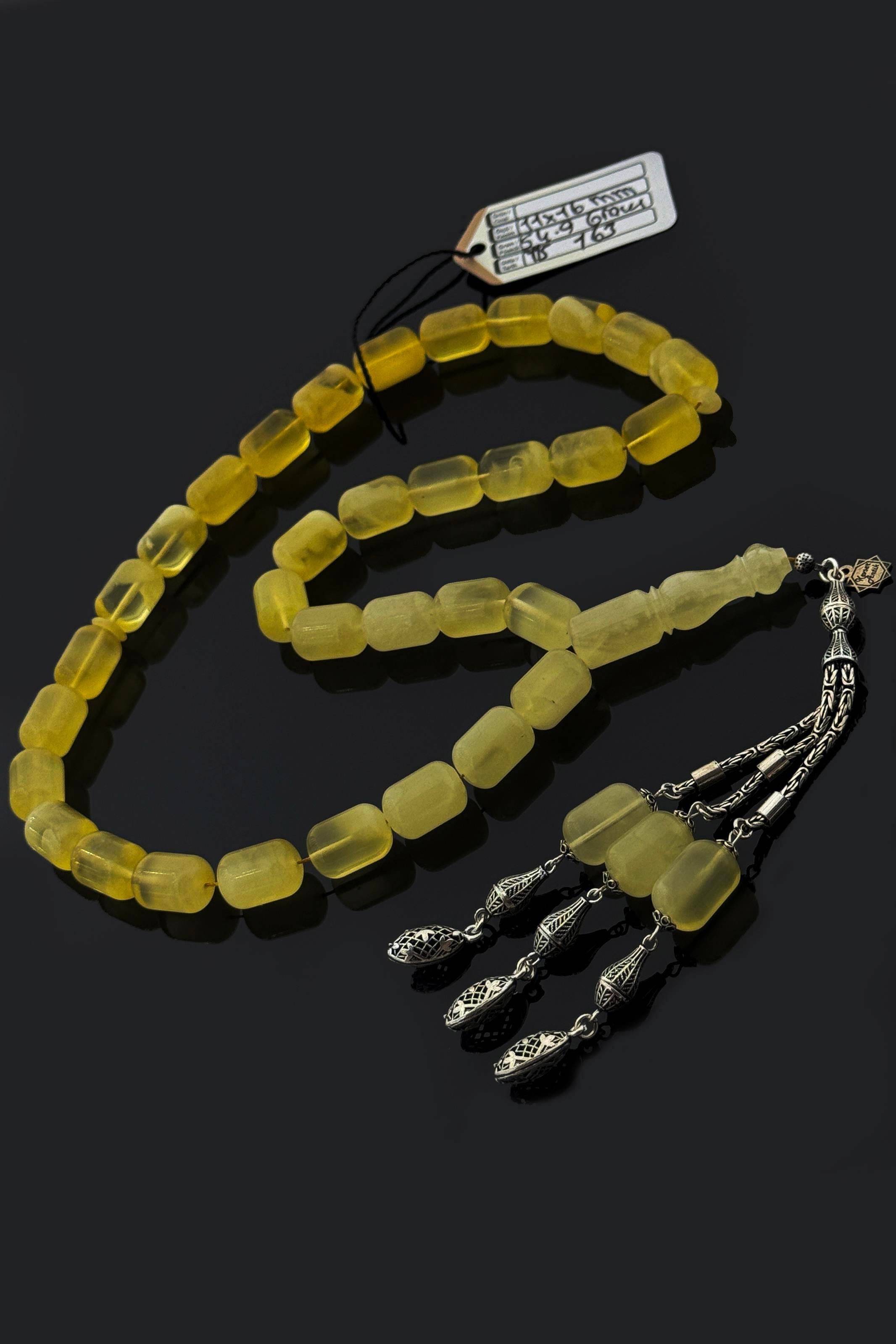 Dev Rus Damla Kehribar TesbihDev Rus Damla Kehribar Tesbih - Kevser AntikDamla Kehribar Tesbihler