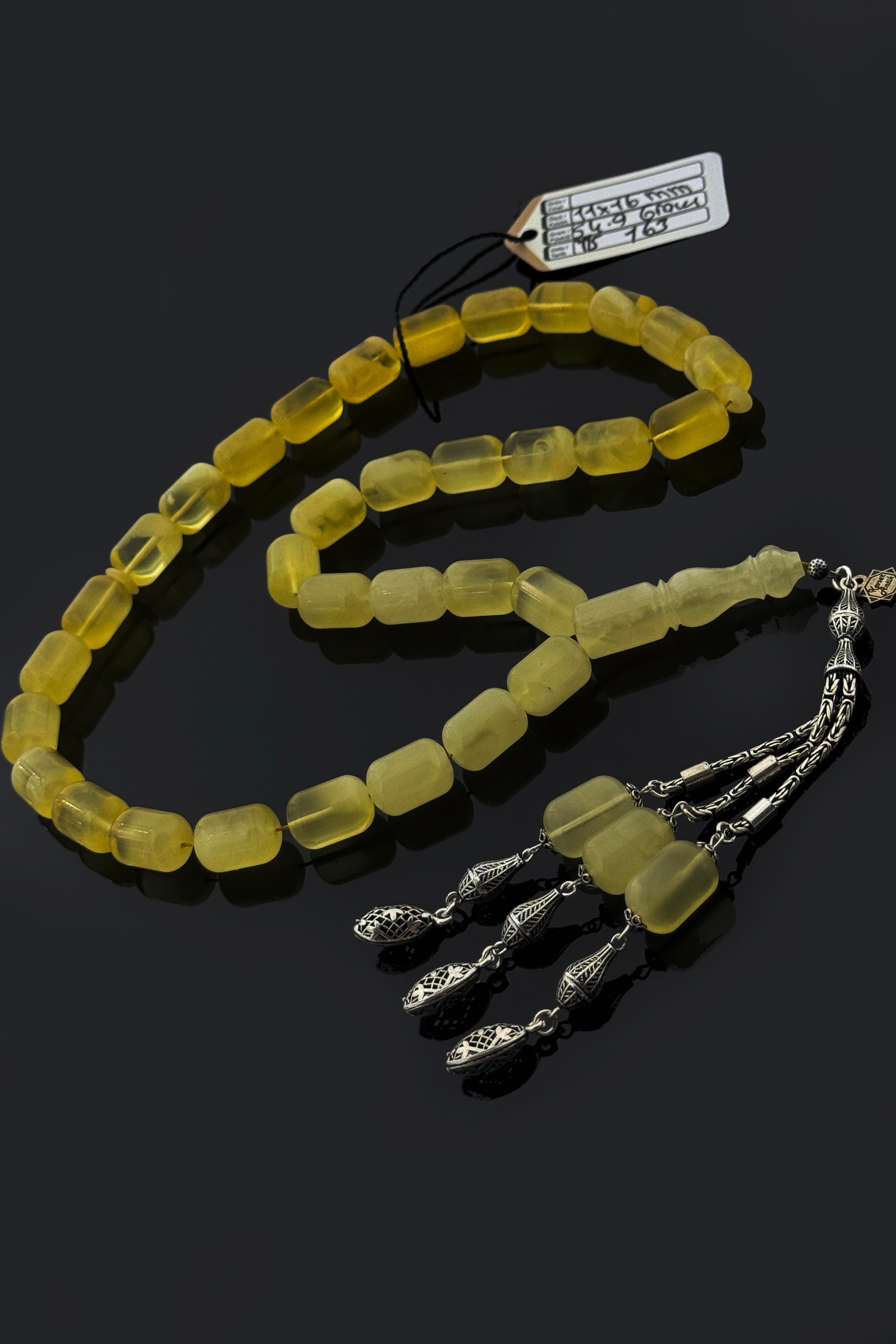 Dev Rus Damla Kehribar TesbihDev Rus Damla Kehribar Tesbih - Kevser AntikDamla Kehribar Tesbihler