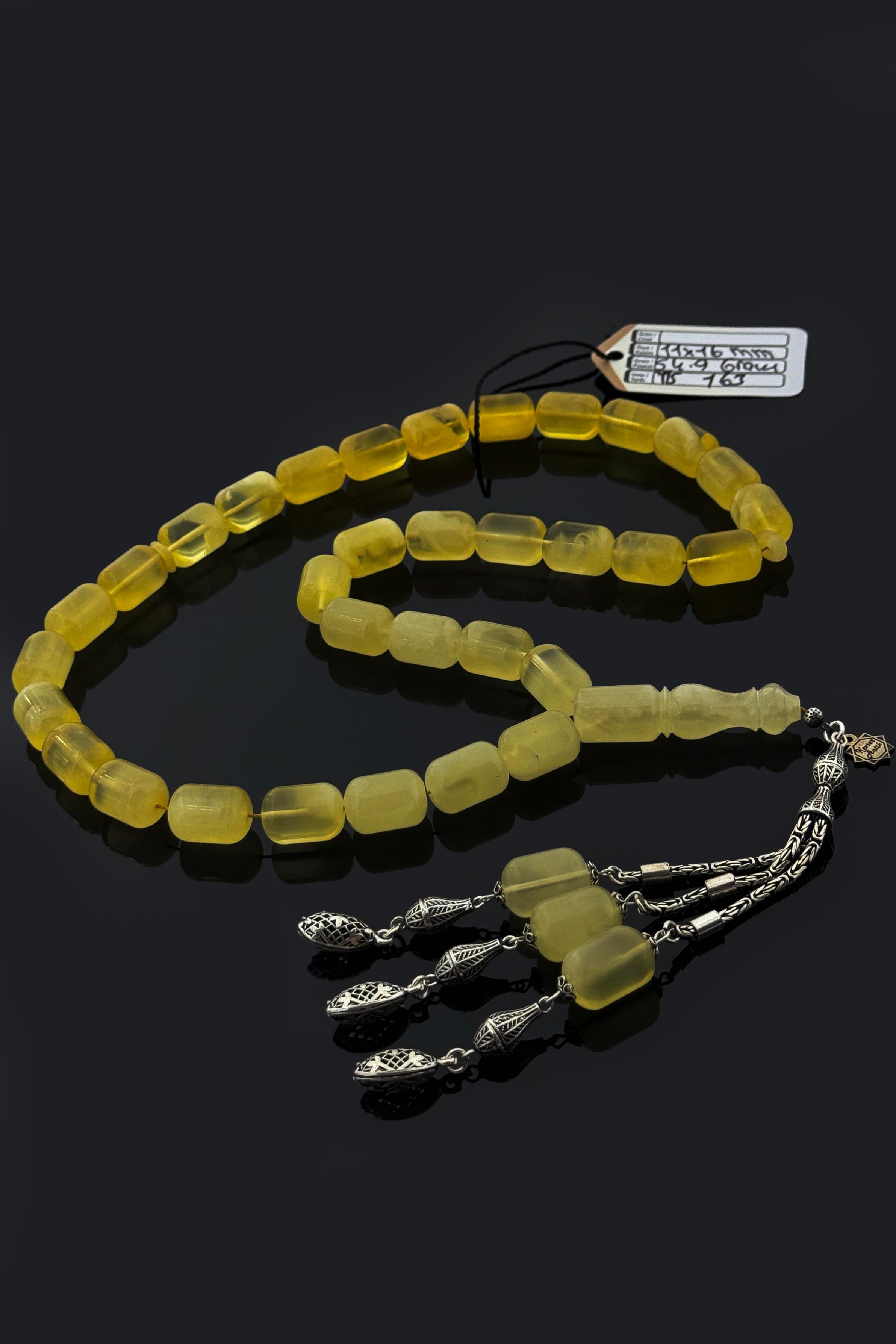 Dev Rus Damla Kehribar TesbihDev Rus Damla Kehribar Tesbih - Kevser AntikDamla Kehribar Tesbihler