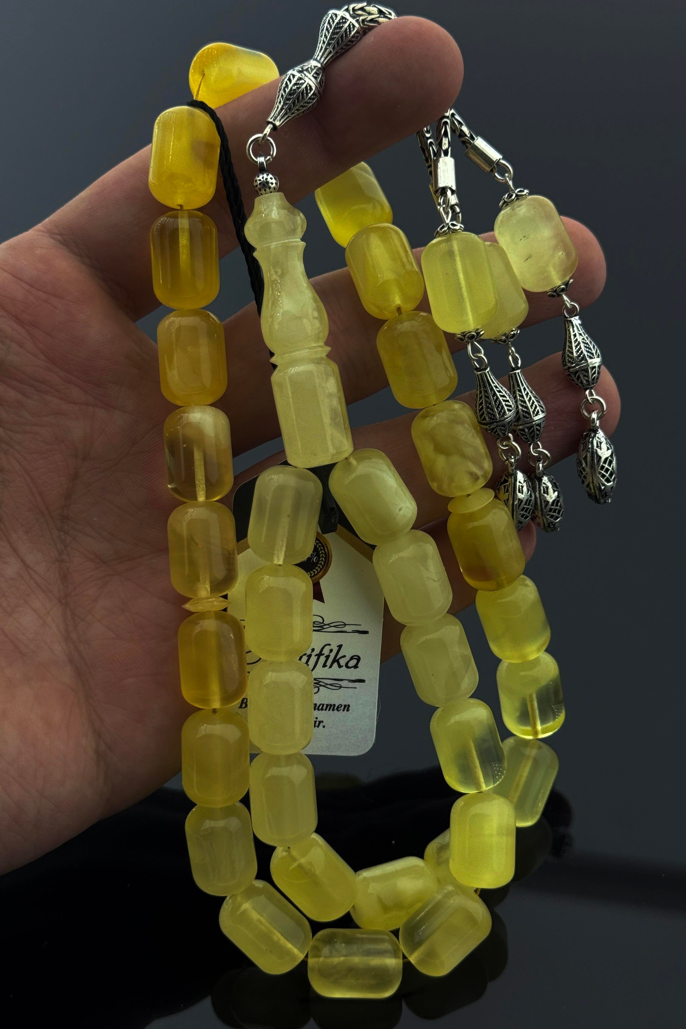 Dev Rus Damla Kehribar TesbihDev Rus Damla Kehribar Tesbih - Kevser AntikDamla Kehribar Tesbihler