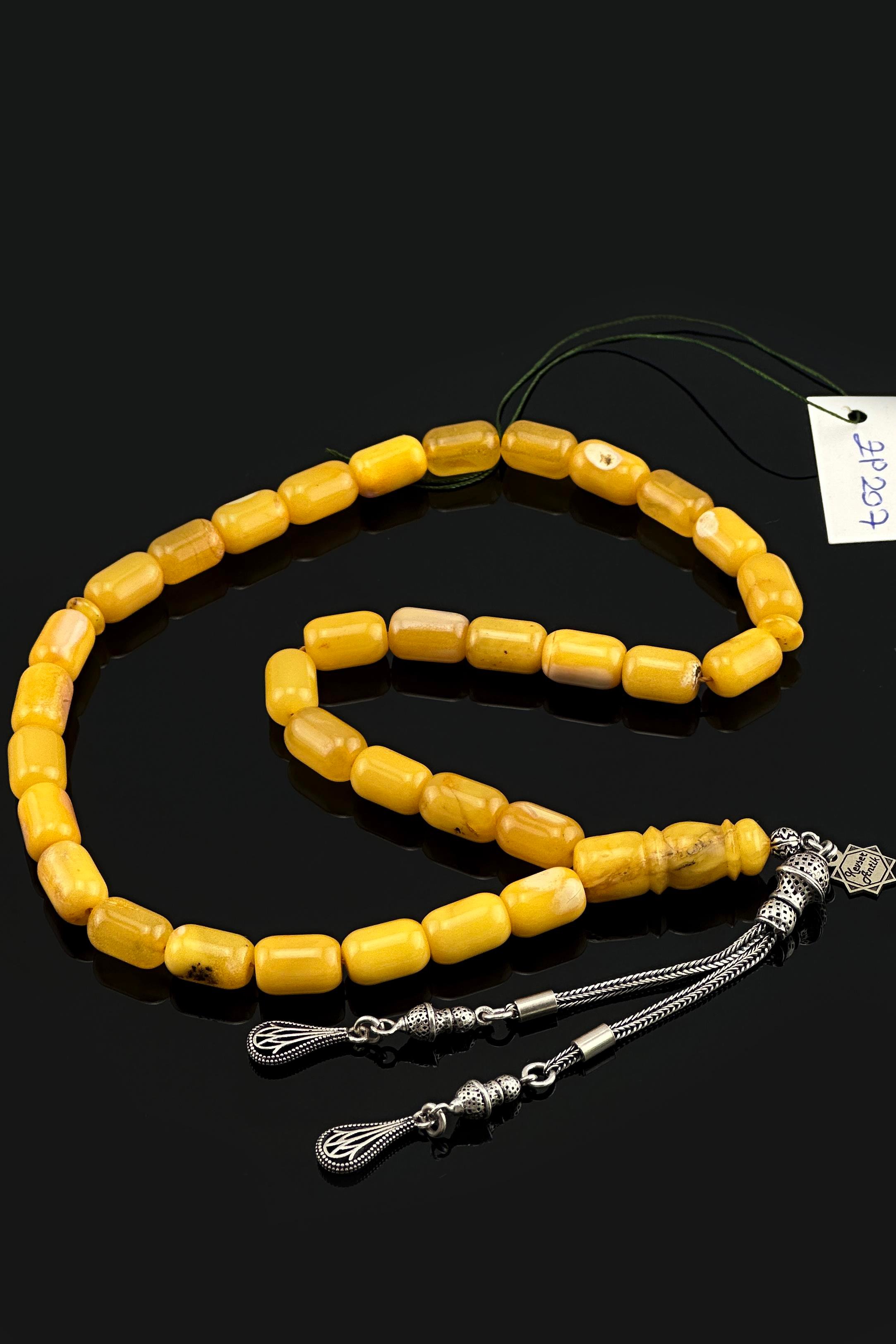 Dev Seccar Kehribar TesbihDev Seccar Kehribar Tesbih - Kevser AntikDamla Kehribar Tesbihler