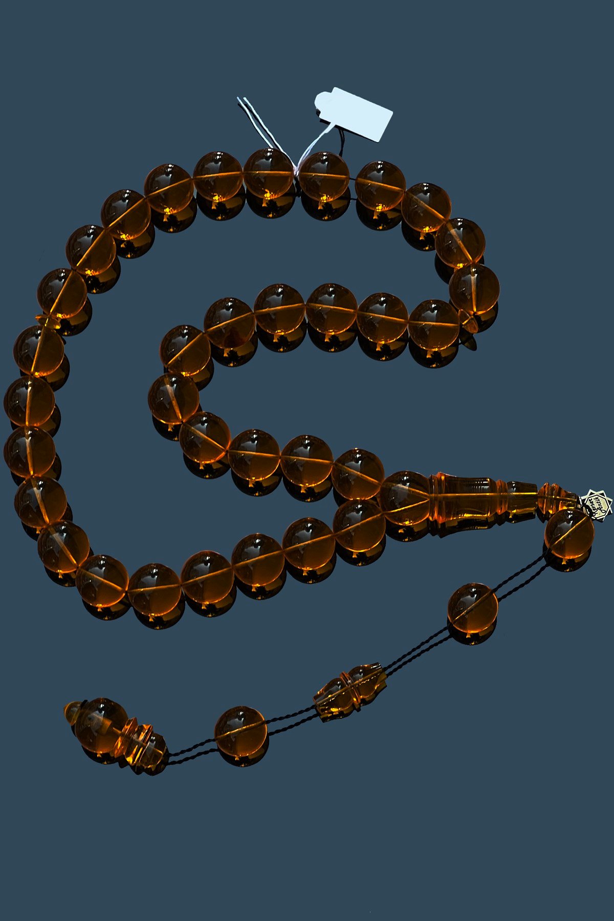 Dev Uçak camı tesbihDev Uçak camı tesbih- Kevser AntikSıkma-Ateş Kehribar Tesbihler