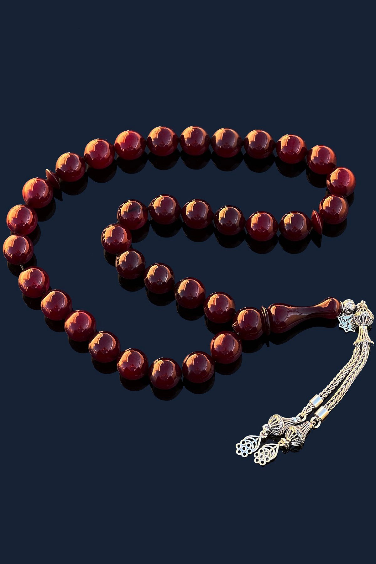 Eski Sıkma Kehribar TesbihEski Sıkma Kehribar Tesbih - Kevser AntikOsmanlı Kehribar Tesbihler
