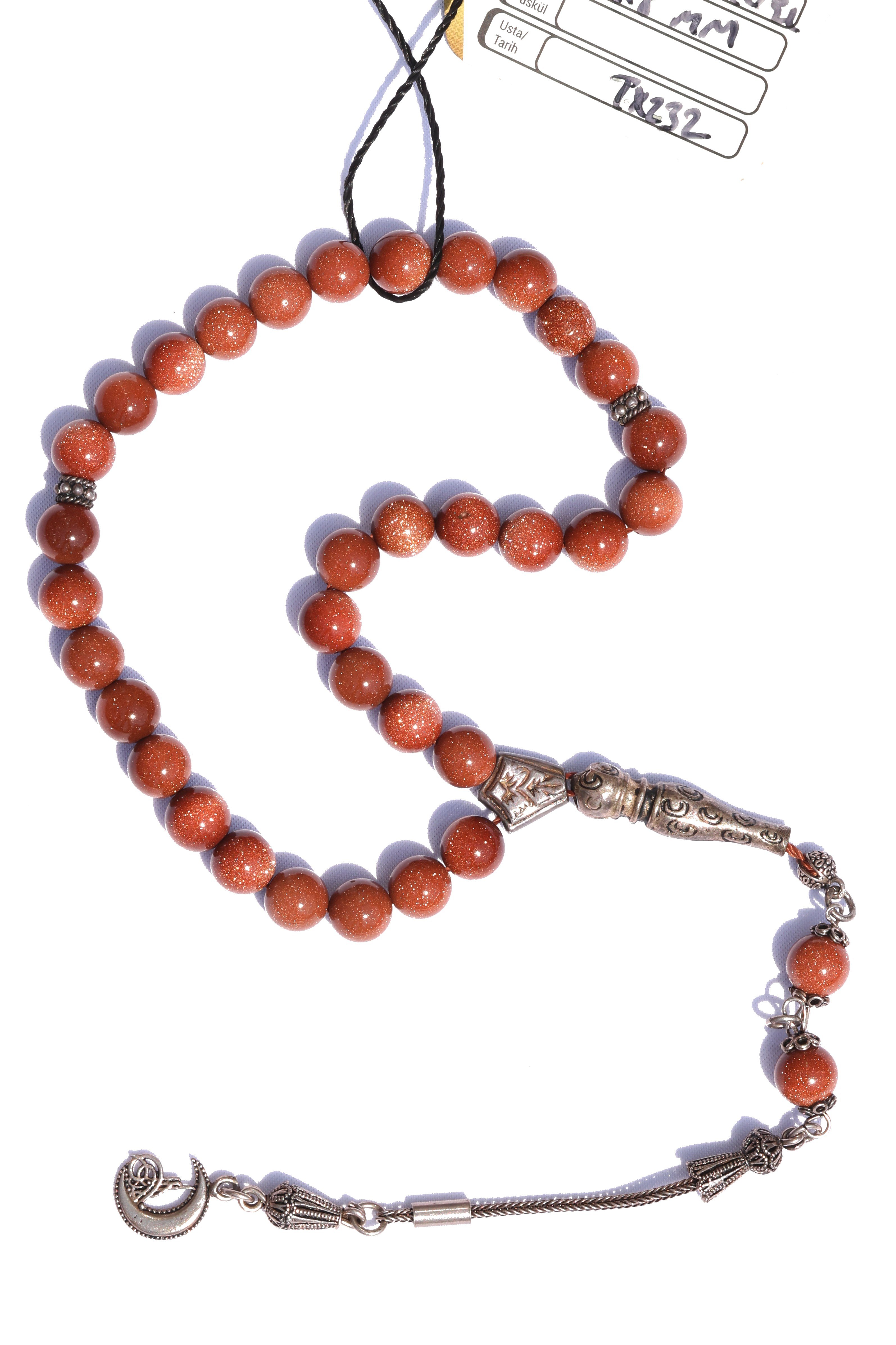 Goldstone Tesbih – Altın Parıltılı Lüks Doğal Taş ModelGoldstone Tesbih – Altın Parıltılı Lüks Doğal Taş Model - Kevser AntikDOĞAL TAŞ TESBİHLER
