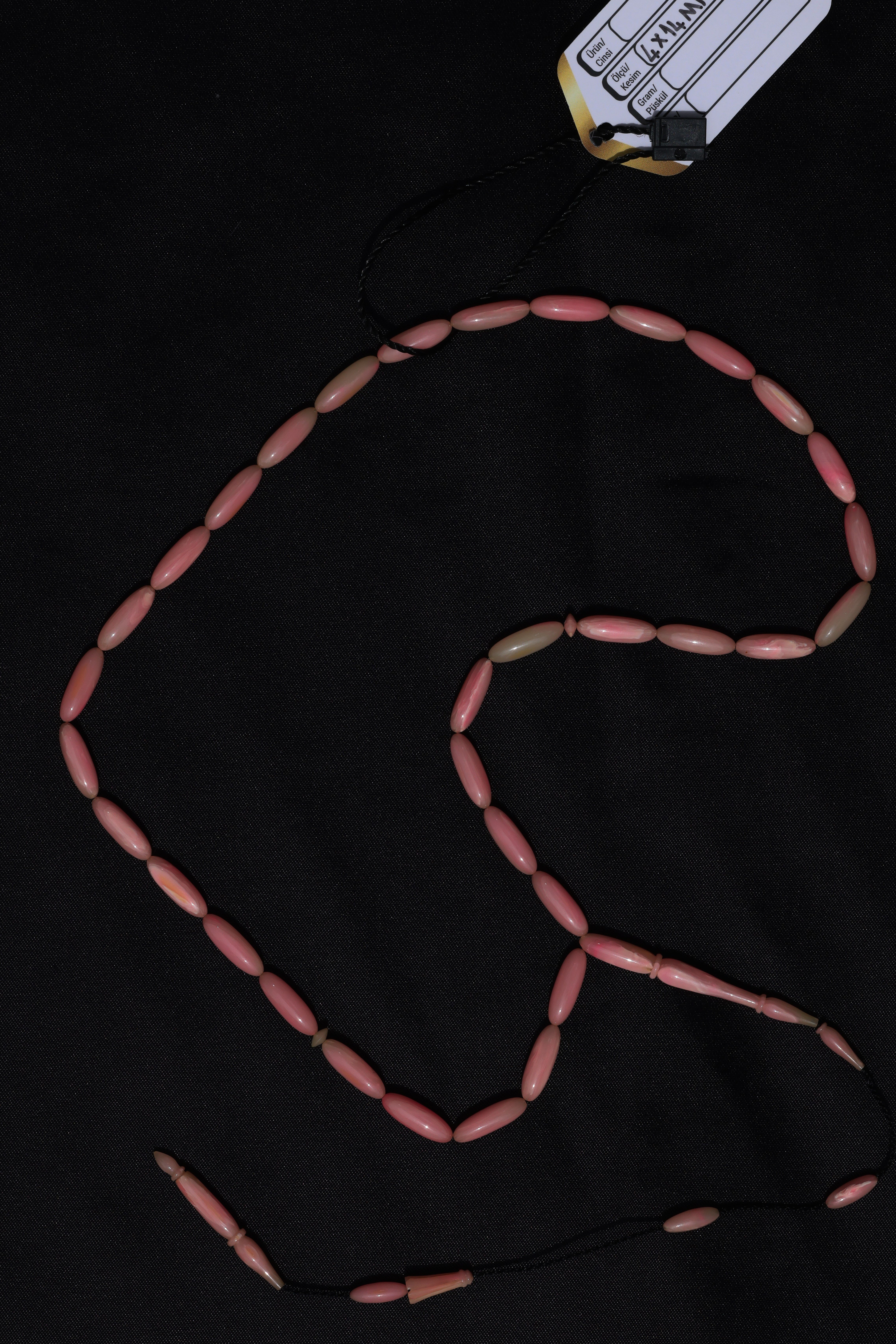 Pembe Hamur Osmanlı Miskevi TesbihPembe Hamur Osmanlı Miskevi Tesbih - Kevser AntikOsmanlı Kehribar Tesbihler