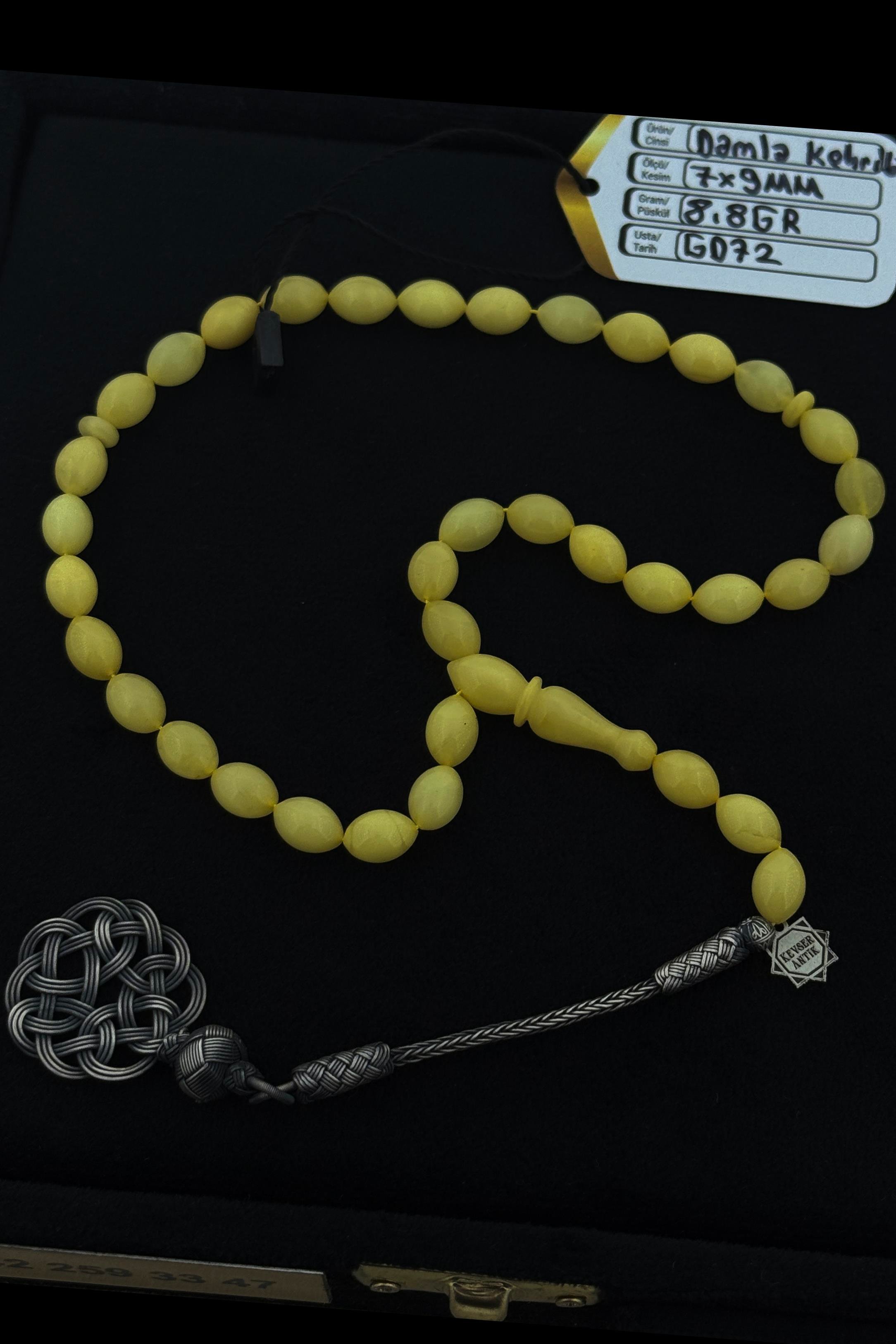 Rus Amber Tesbih – Bal RenkRus Amber Tesbih – Bal Renk - Kevser AntikDamla Kehribar Tesbihler