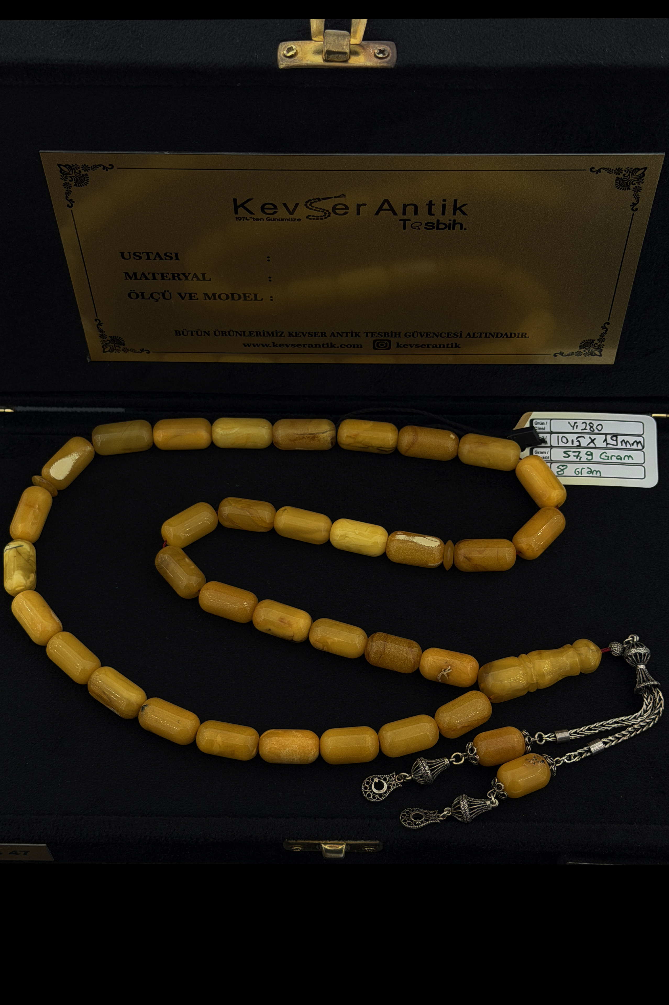 Seccar Kapsül Damla Kehribar TesbihSeccar Kapsül Damla Kehribar Tesbih - Kevser AntikDamla Kehribar Tesbihler