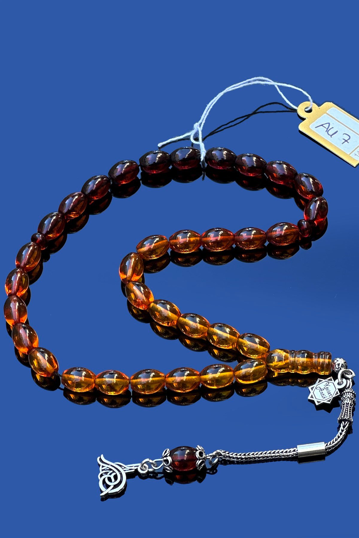 Süzme Renkli Damla Kehribar TesbihSüzme Renkli Damla Kehribar Tesbih - Kevser AntikDamla Kehribar Tesbihler