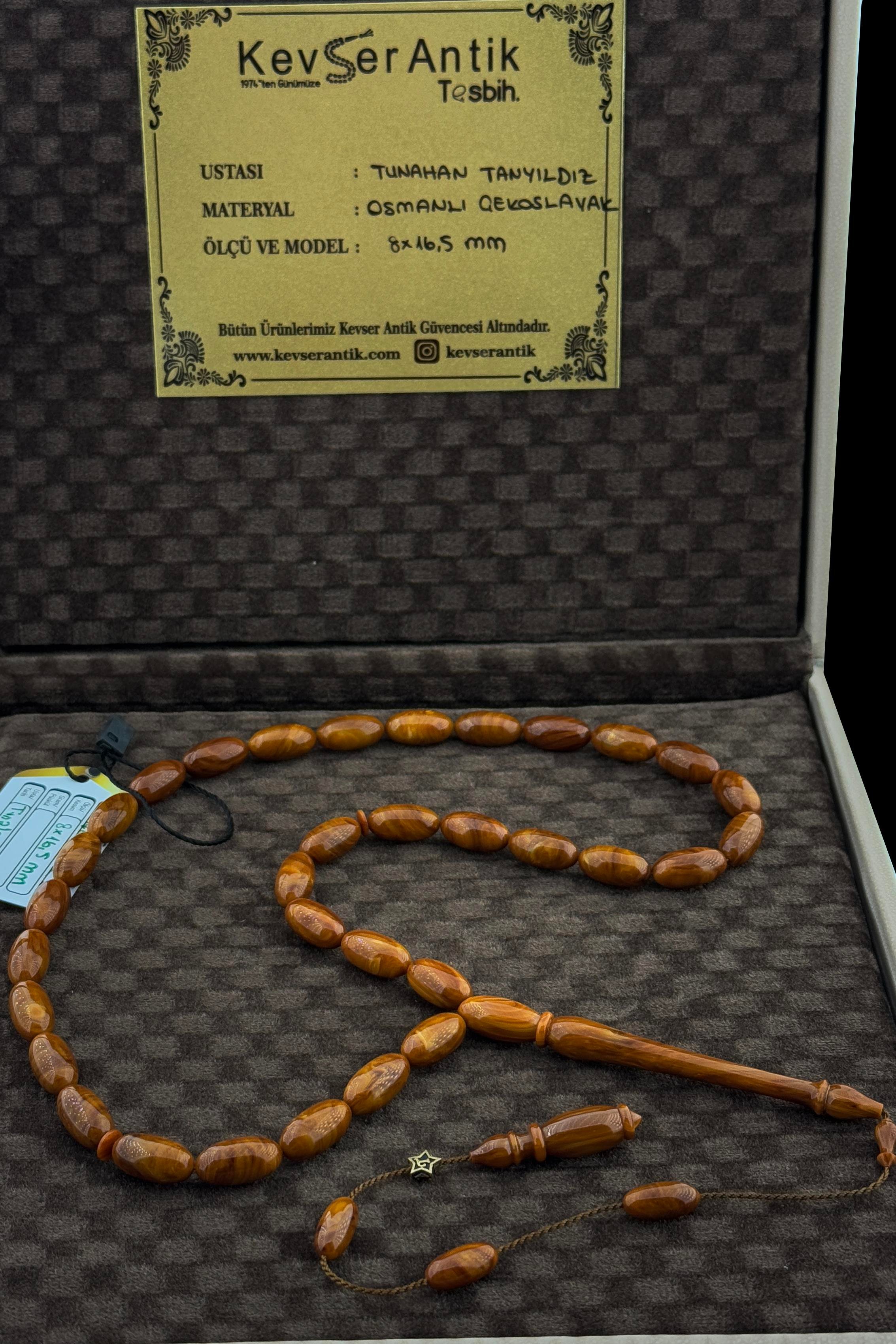 Usta İşi Dev Osmanlı Çekoslovak TesbihUsta İşi Dev Osmanlı Çekoslovak Tesbih - Kevser AntikOsmanlı Kehribar Tesbihler